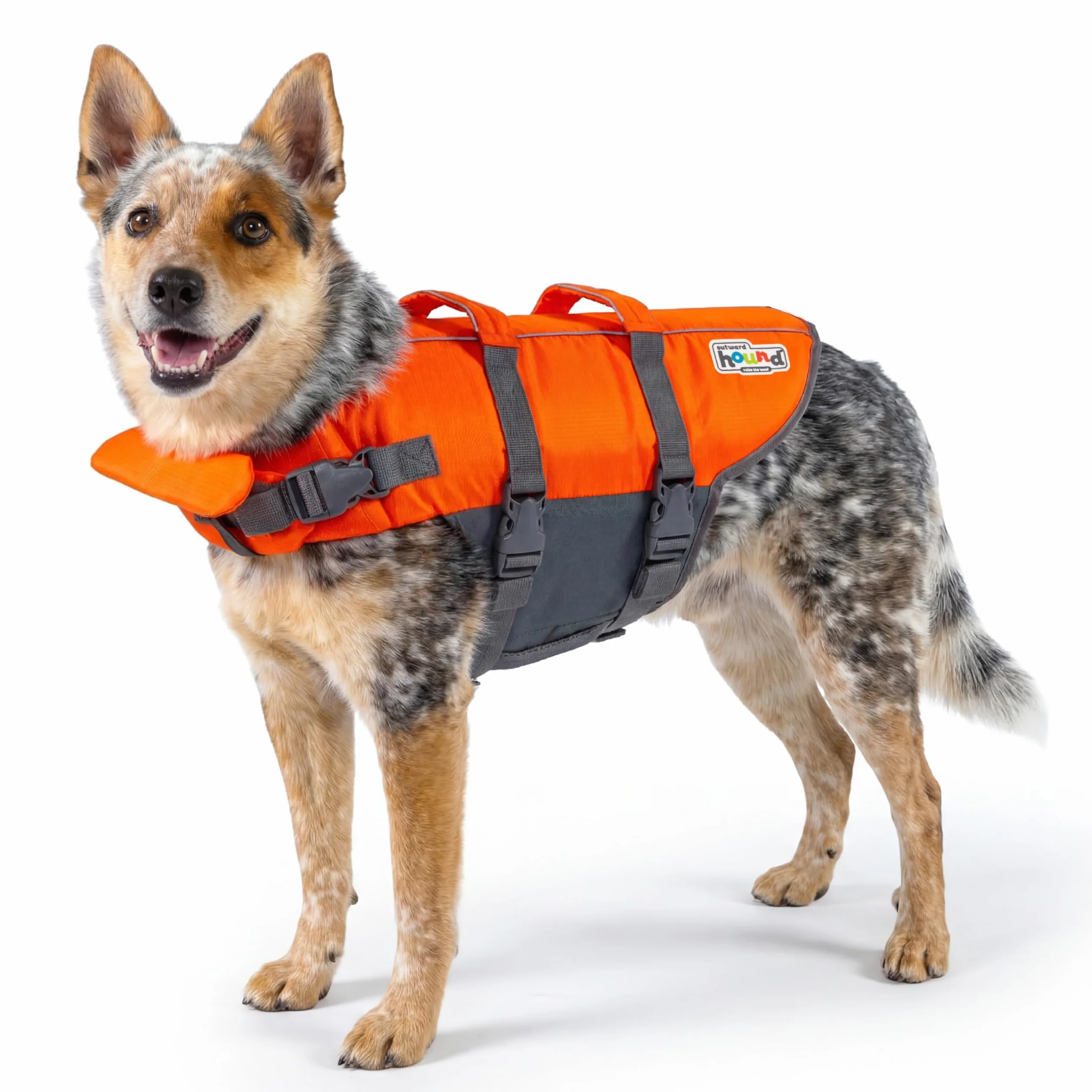 Outward Hound Kyjen kamizelka ratunkowa dla psa Ripstop 22020, średni, pomarańczowy