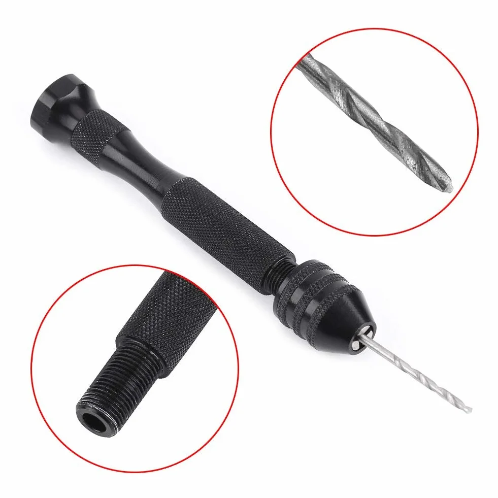 Chuck Range Chuck Ręczne Wiertło Kręte Zestaw Wierteł Krętych Micro Mini z 25 Wiertłami HSS Narzędzie do Wiercenia w Drewnie
