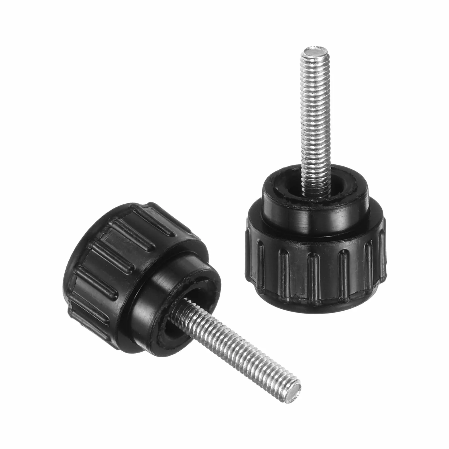 QUARKZMAN 8 sztuk śrub radełkowanych z gwintem M3 x 14 mm, śruba z łbem okrągłym, śruba z uchwytem okrągłym, śruby zaciskowe, 14 mm, guziki ręczne, śruby kciukowe, śruba napinająca do maszyn