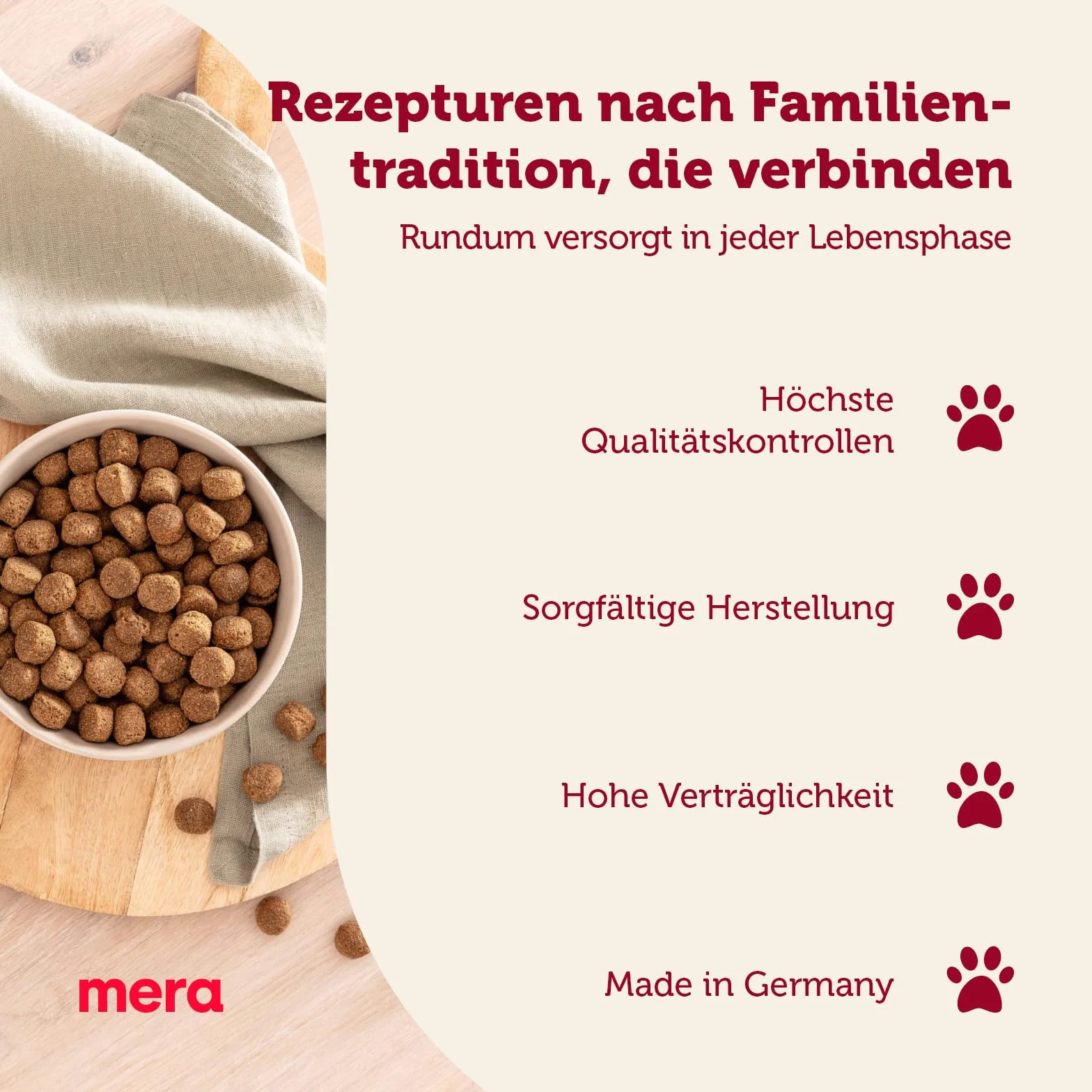 MERA Essential Senior sucha karma dla psów, sucha karma dla starszych psów, wszystkich ras i rozmiarów, Omega-3 i Omega-6, dla skóry i błyszczącej sierści, Dry Dog Food