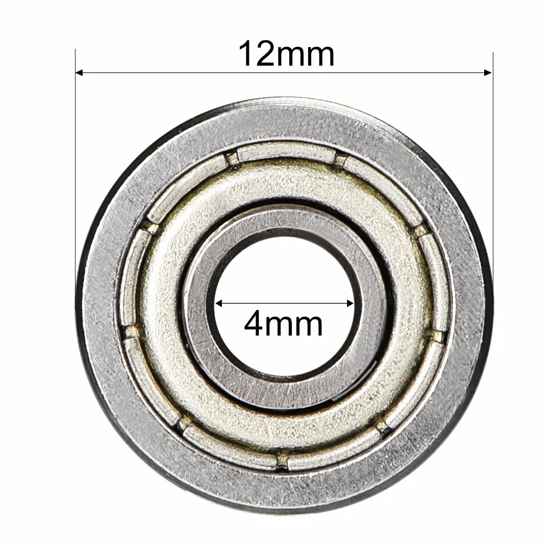 sourcing map 20 szt. łożysko kulkowe zwykłe 604Z podwójny szyld 4 mm x 12 mm x 4 mm stal węglowa DE de