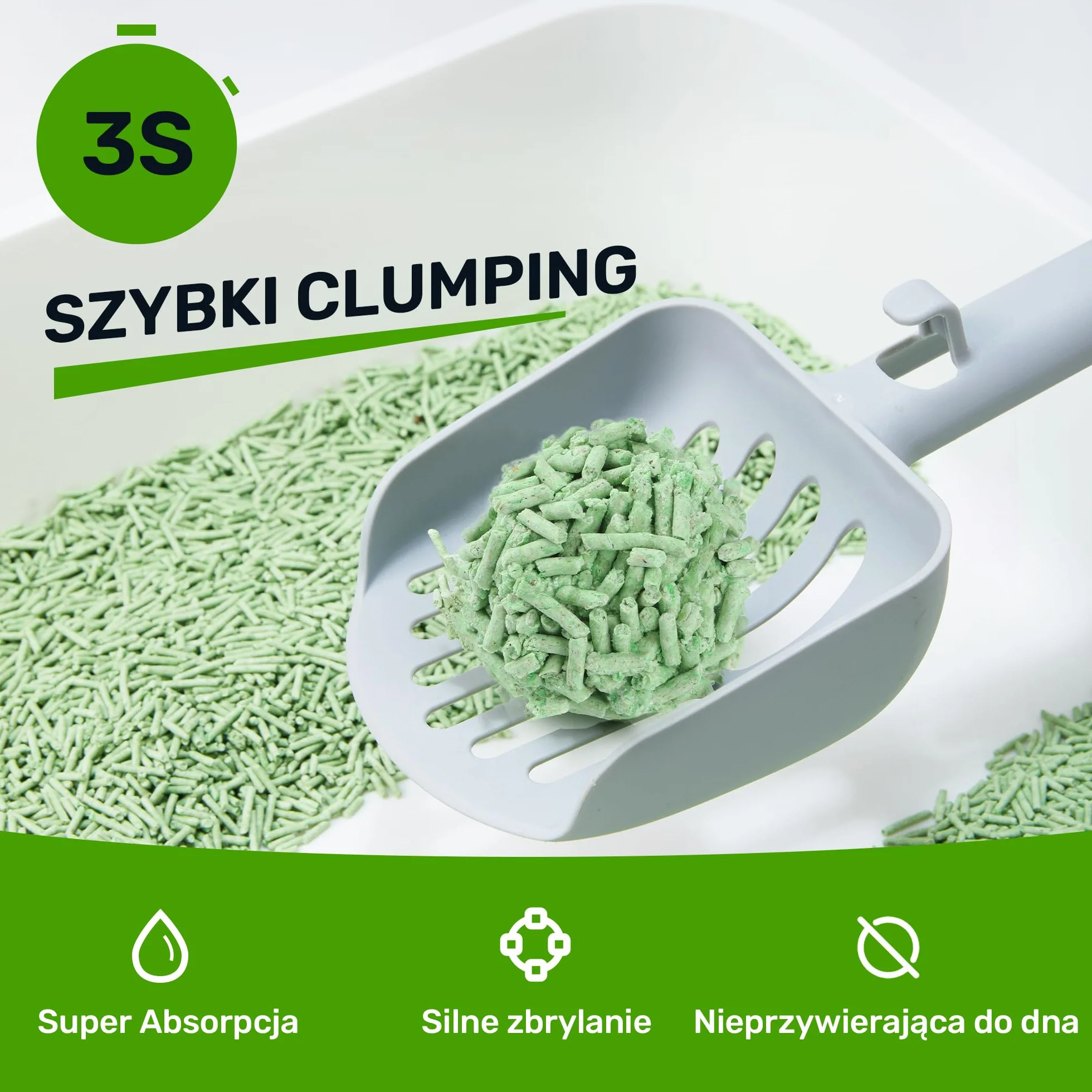 FUKUMARU Tofu żwirek dla kota 10,8 kg - zbrylający się żwirek dla kota, o zapachu zielonej herbaty, bezpyłowy i łatwy do zbrylania, jednorazowy do toalety