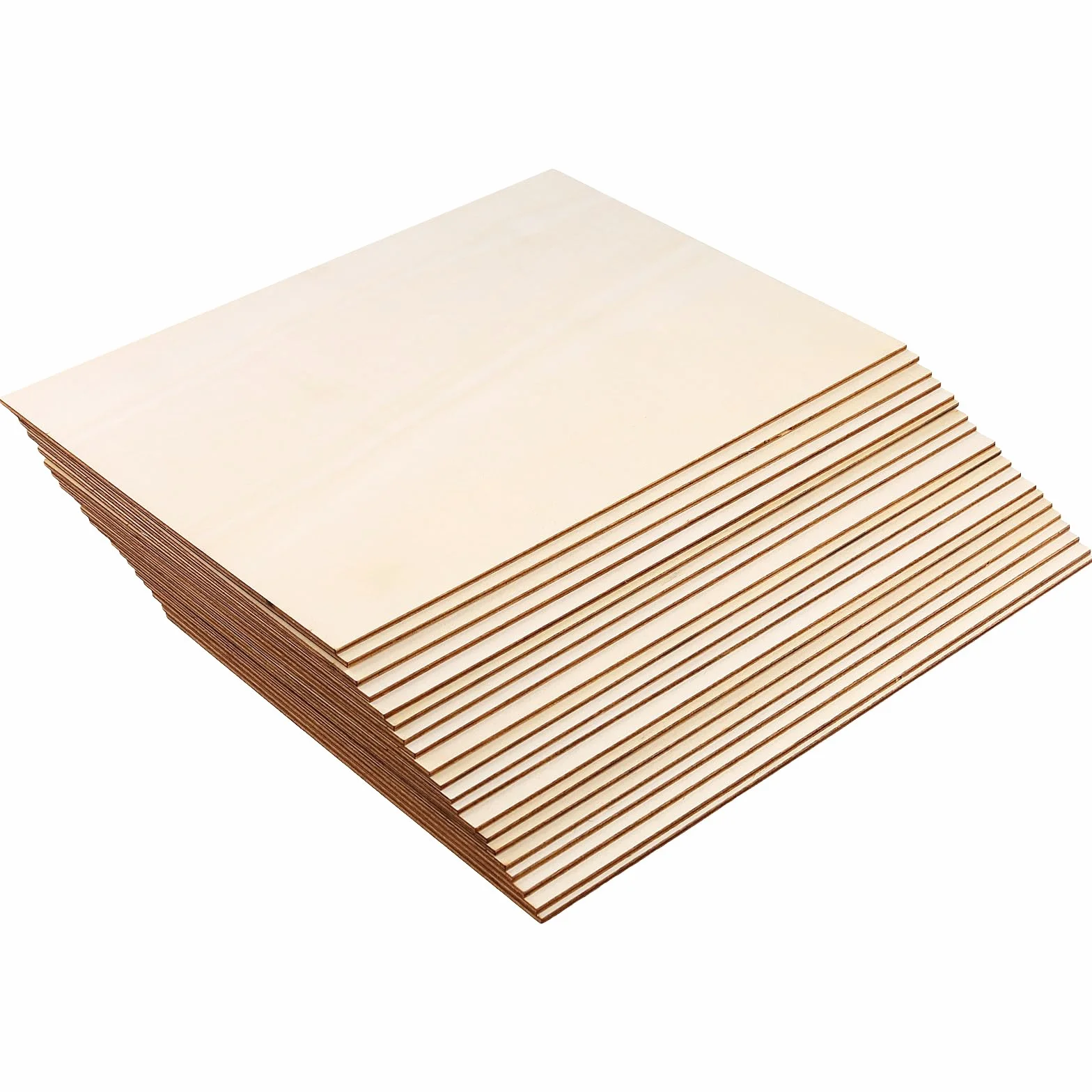 FUNSUEI 20 sztuk sklejki 3 mm, arkusz sklejki A4, 300 x 210 mm, drewniane p?yty do majsterkowania, dekoracji