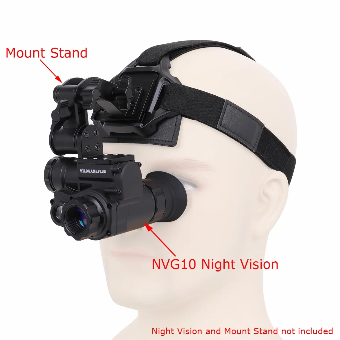 Akcesoria do kasków zewnętrznych Elastyczna taśma do montażu na głowie do okularów nocnych montowanych na kasku NVG10/NVG30/G1/PVS14 WG-NVG10S