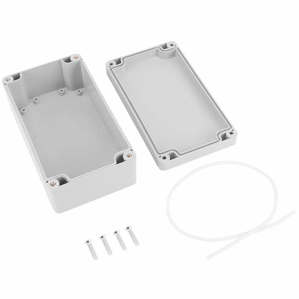 Elektryczna obudowa do projektów, wodoszczelna puszka przyłączeniowa IP65 ABS, obudowa elektryczna, obudowa instrumentów, stały montaż (03)
