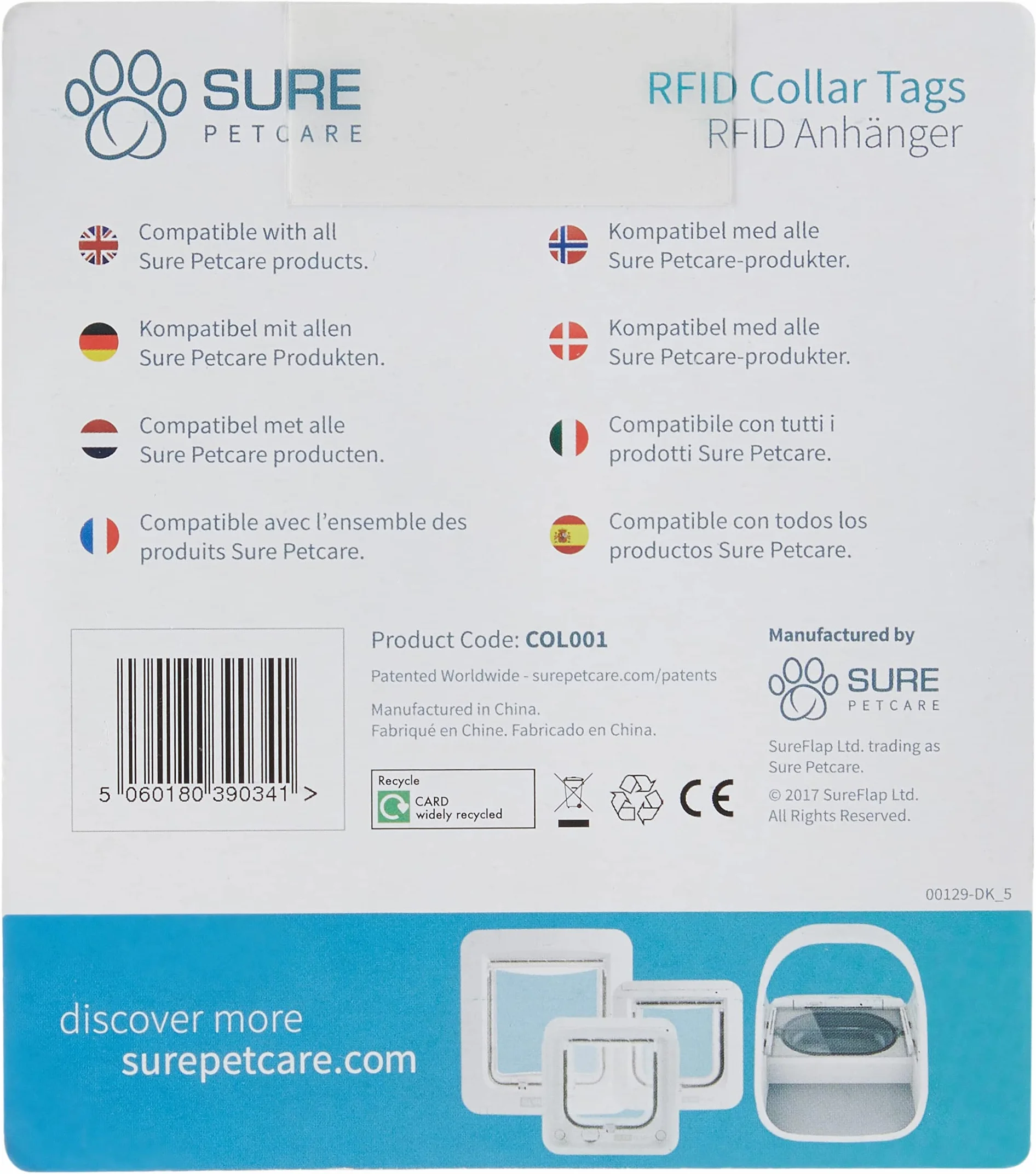 Sureflap Etykiety Na Obroże Rfid, 2 Sztuki