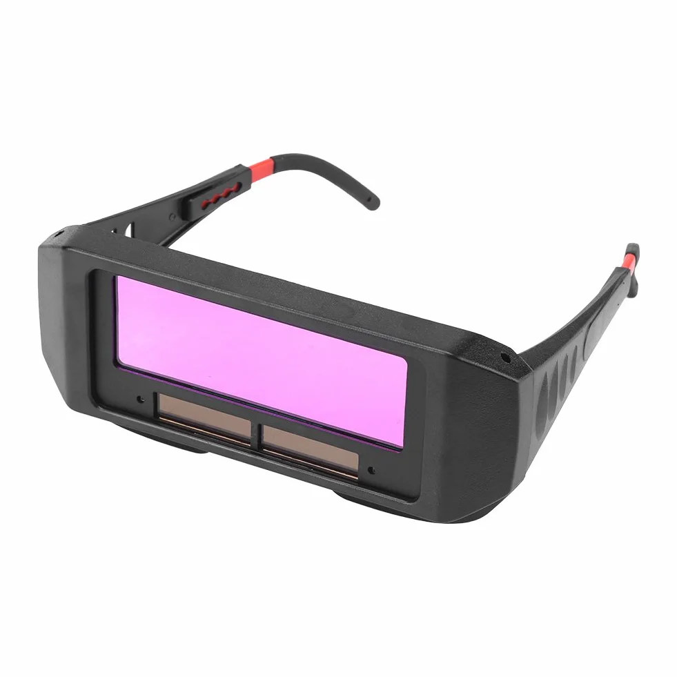 Solarne Gogle Spawalnicze z Automatycznym Przyciemnianiem, Okulary do Spawania łukowego dla Spawacza, Okulary Spawalnicze Maska z Maską na Kask z Regulowanym Kloszem do Cięcia Spawalniczego