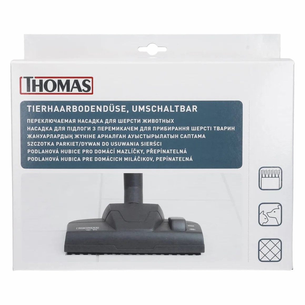 Thomas 787210 Szczotka z możliwością przełączania Specjalna do sierści zwierząt domowych