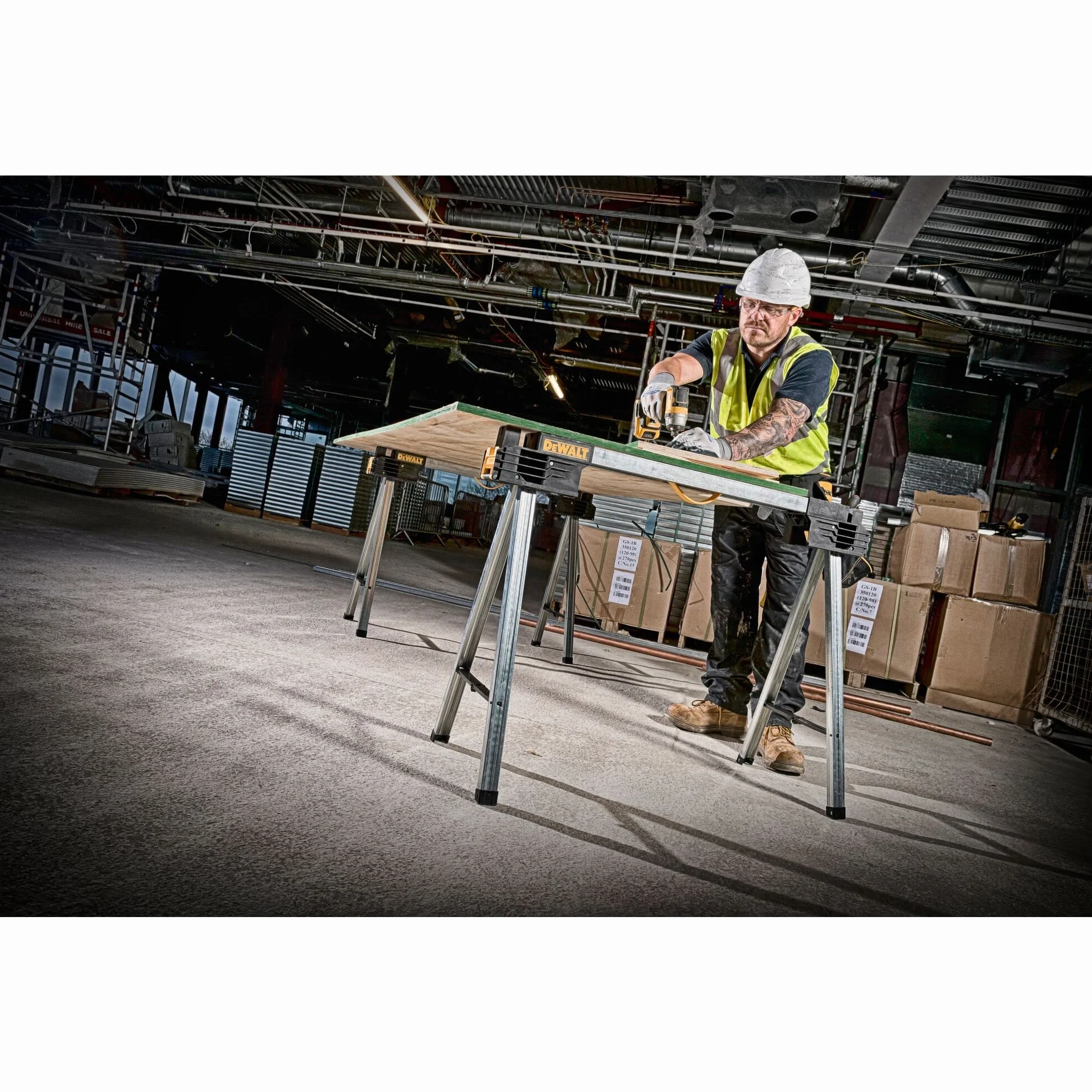 Dewalt DWST1-75676 Stojak Roboczy, Srebrny/Czarny, 2 Sztuki