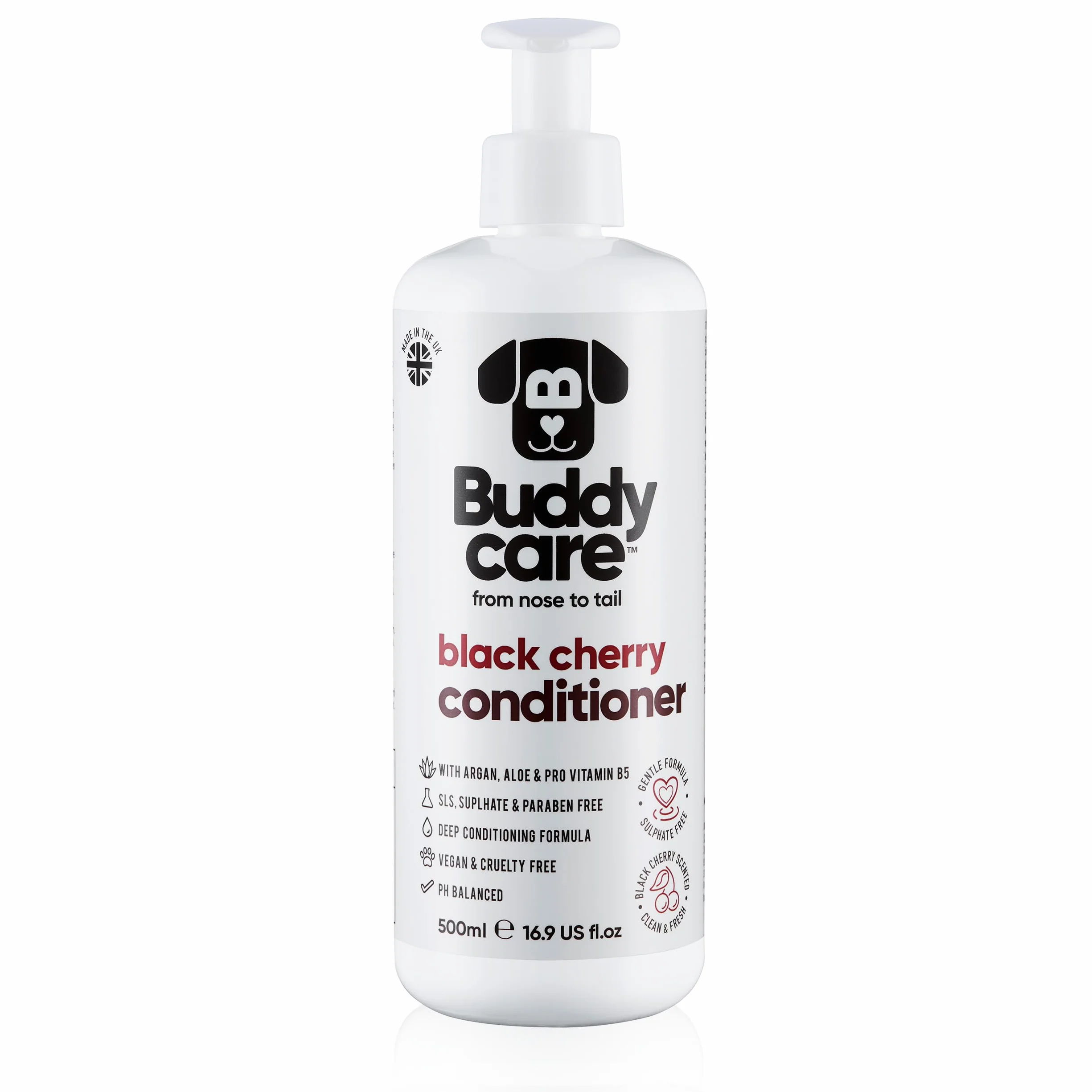 Buddycare Black Cherry Dog Conditioner 500 ml z aloesem i witaminą B5