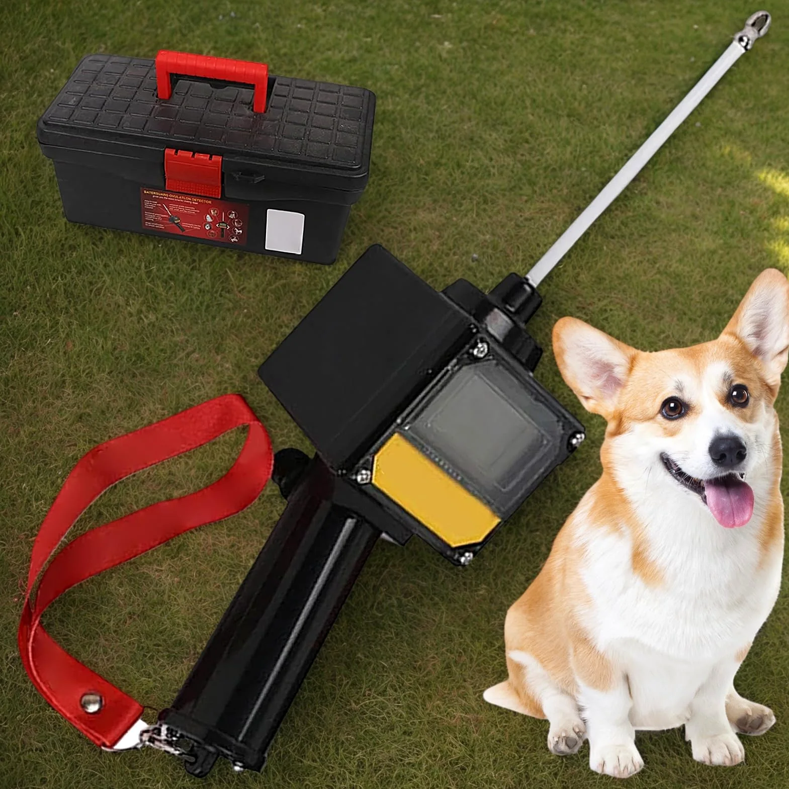 Test Ciąży Dla Kotów 5 cm Test Ciąży Dla Psów Ze Sondą Magnetyczną | Wodoodporne Akcesoria Hodowlane Z Zawieszką Na Szyję Detektor Owulacji Zwierząt Na Baterie Do Wnętrz i Na Zewnątrz