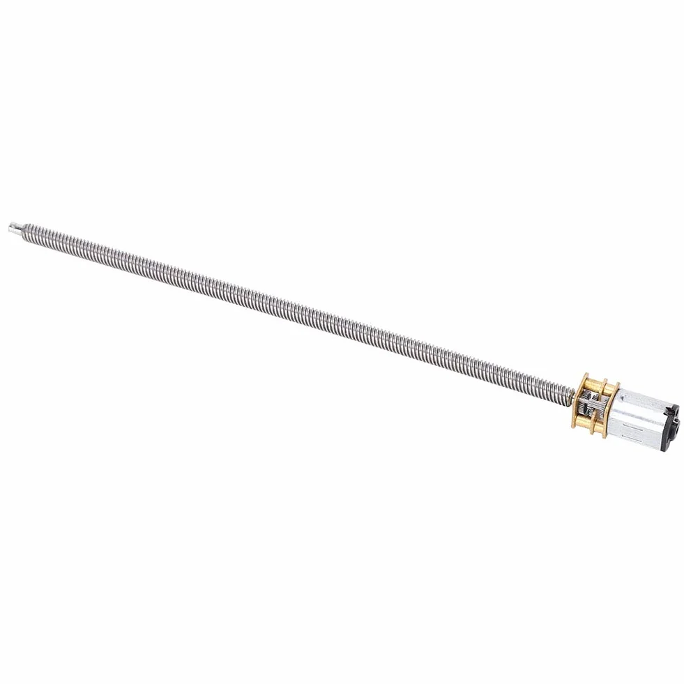 Walfront Skrzynia biegów DC T5 x 160 mm N20 dłuższy wał wyjściowy DC 6 V 60 RPM