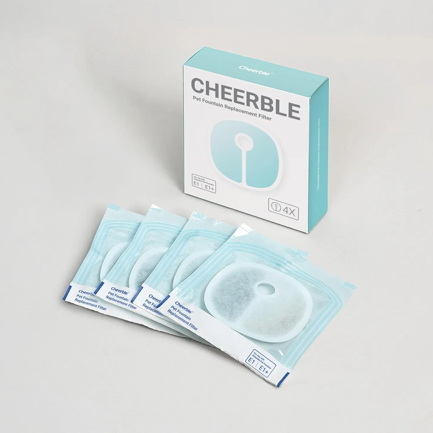 Cheerble Filtr fontanny dla zwierząt domowych, 4 sztuki