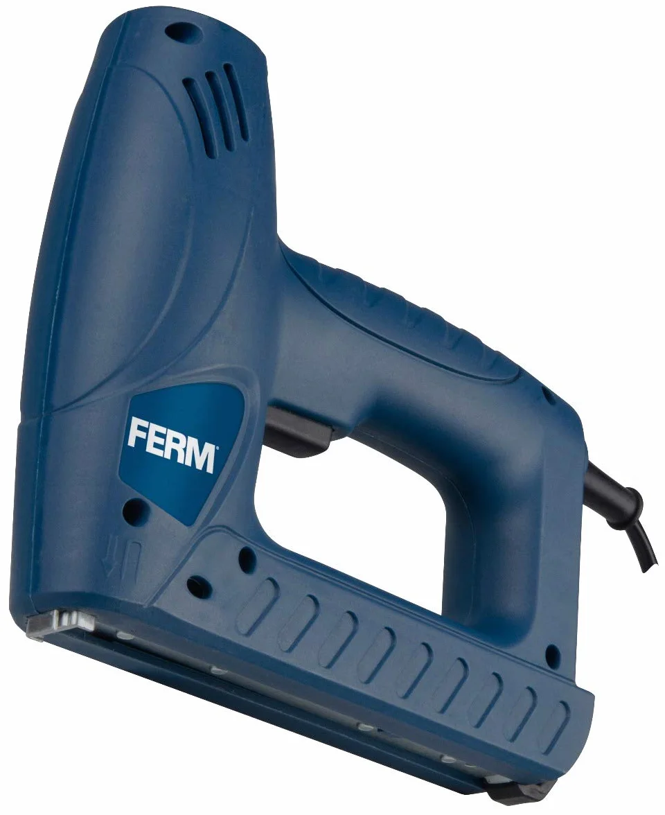 FERM Elektryczny, Multi Tacker, elektryczny zszywacz, do zszywek 8-16 mm i gwoździ 15-16 mm, ze zmienną prędkością, zawiera 400 zszywek i 100 gwoździ