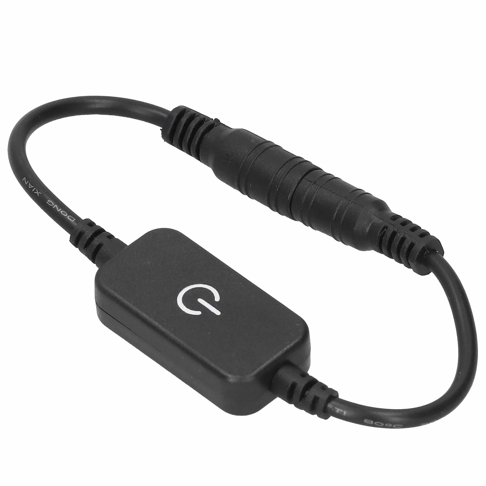 2 sztuk Mini LED Strip Ściemniacz dotykowy 1ft Przewód Pojedynczy Kolor Ściemnianie Włącznik Wyłącznik Kontroler DC 12 V-24 V.