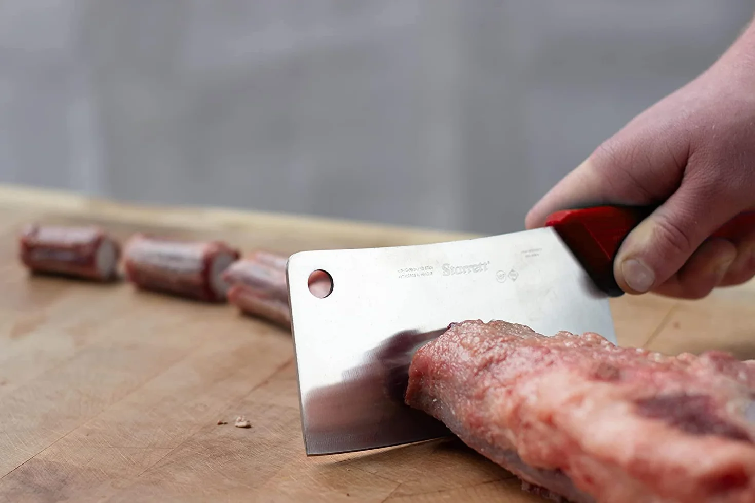 Starrett Tasak szeroki prostokątny 8" (200 mm) czerwony uchwyt - BKR509-8