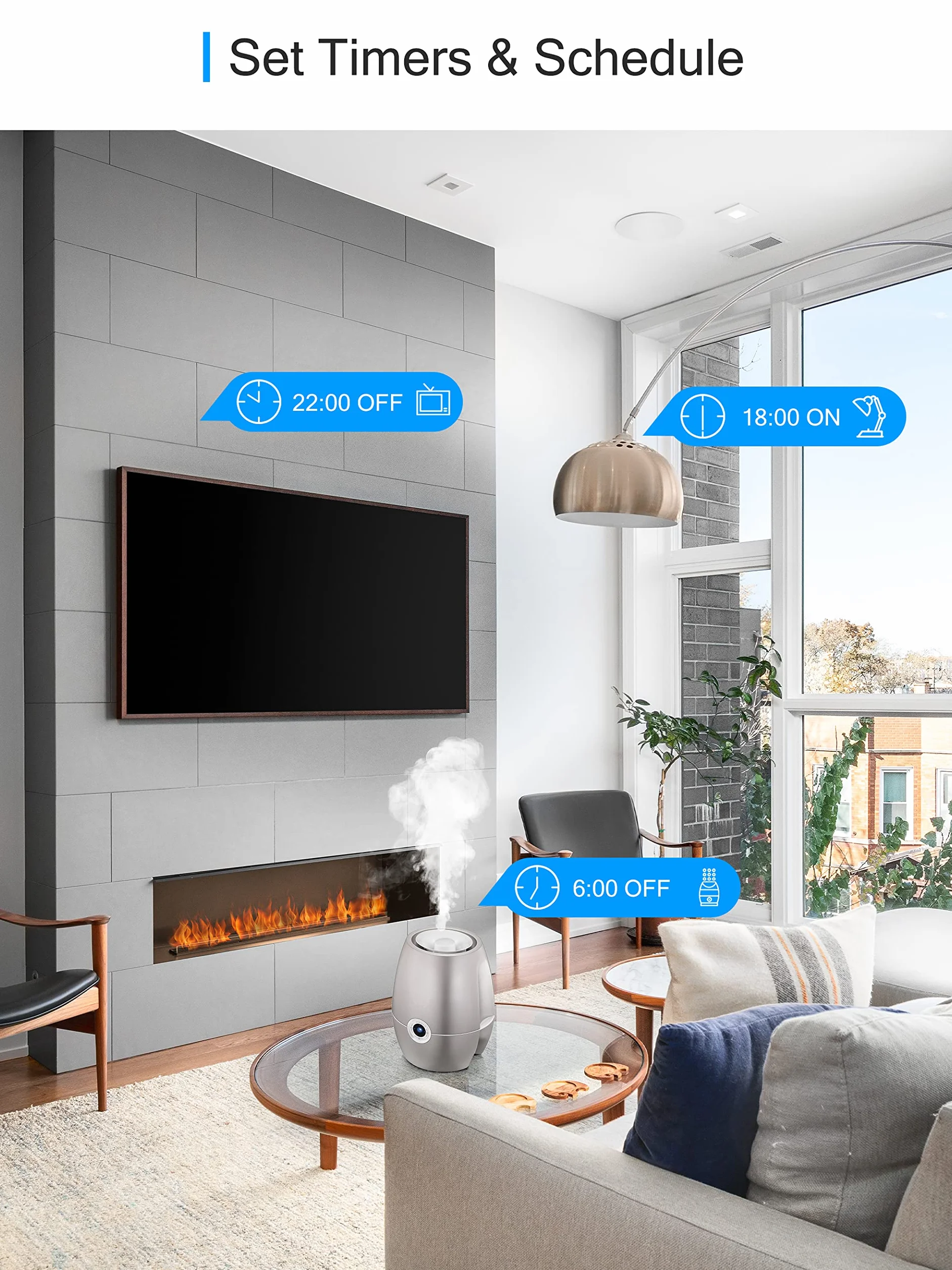 Inteligentne gniazdko Wi-Fi z pomiarem prądu, 2 sztuki w zestawie, Smart Home Wi-Fi, dodatki do Alexa, harmonogram, zdalny dostęp, współpraca z Alexa, Google Home, SmartThings, tylko 2,4 G WLAN, 16 A