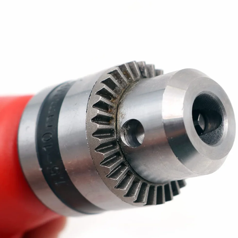 1-10 mm zaokrąglenie 90 stopni z zagięciem pod kątem prostym, przedłużenie, w pełni metalowa podszewka, stal węglowa, adapter do wierteł z trzonkiem 9,5 mm, 3/8 cala, czerwony i czarny
