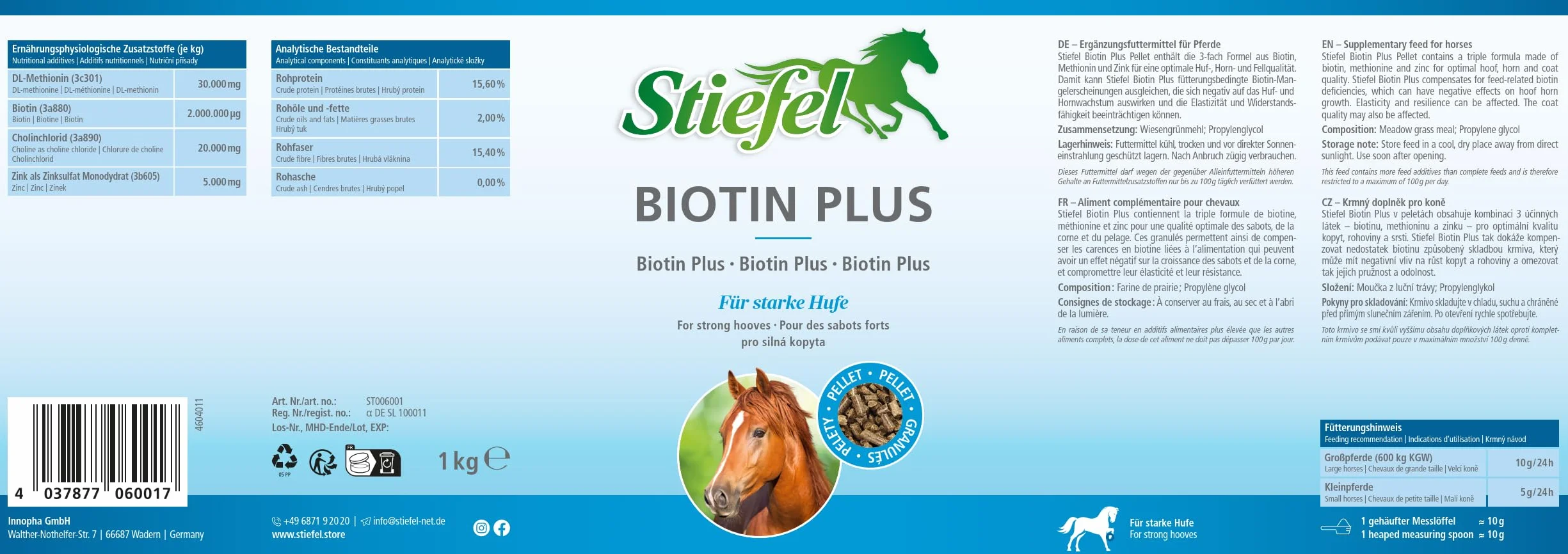 Stiefel Biotyna pellet, 1 kg