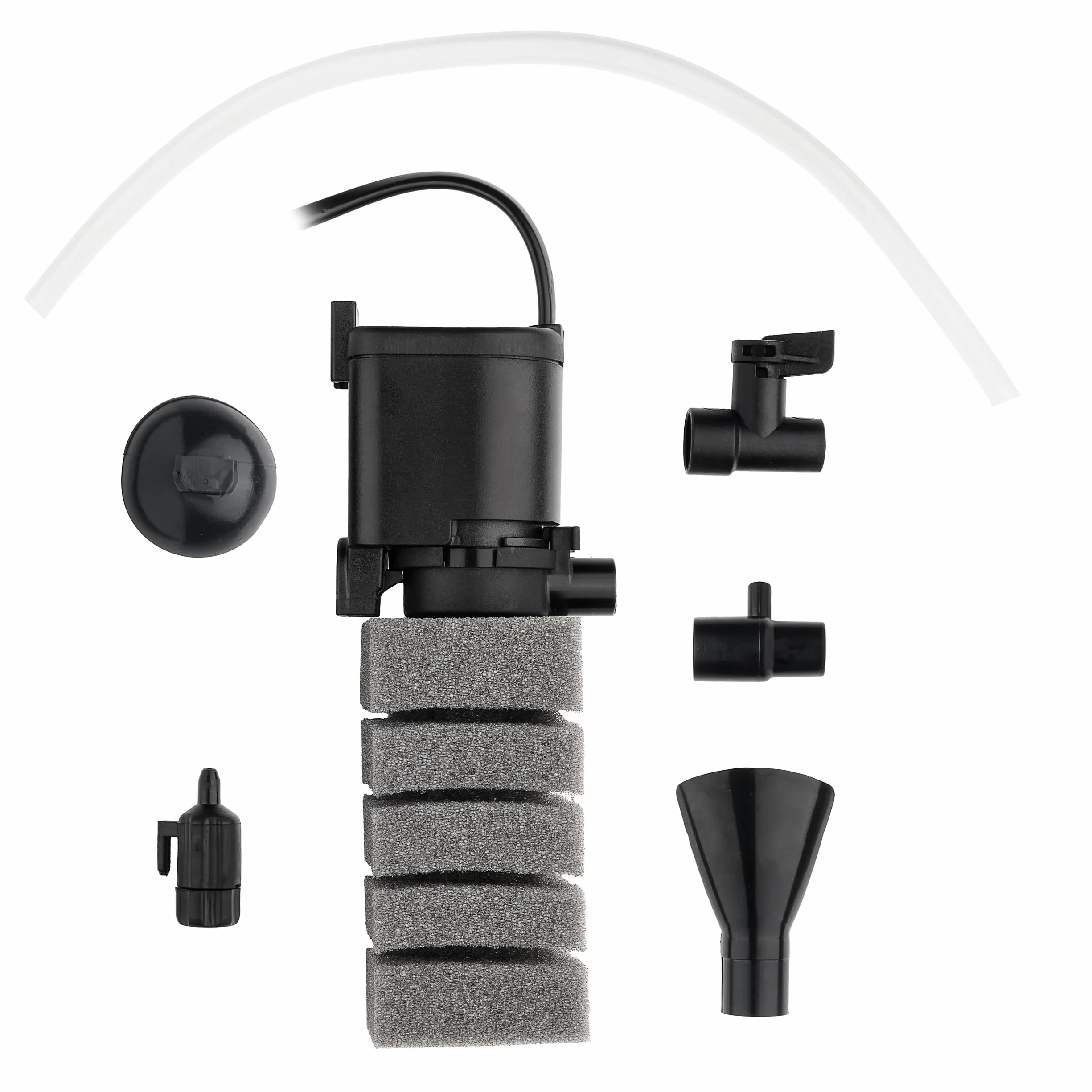 Filtr Turbo Mini – Siła w miniaturze | Wydajny i trwały filtr wewnętrzny do akwariów słodkowodnych <80 l | 320 l/h | 4,4 W