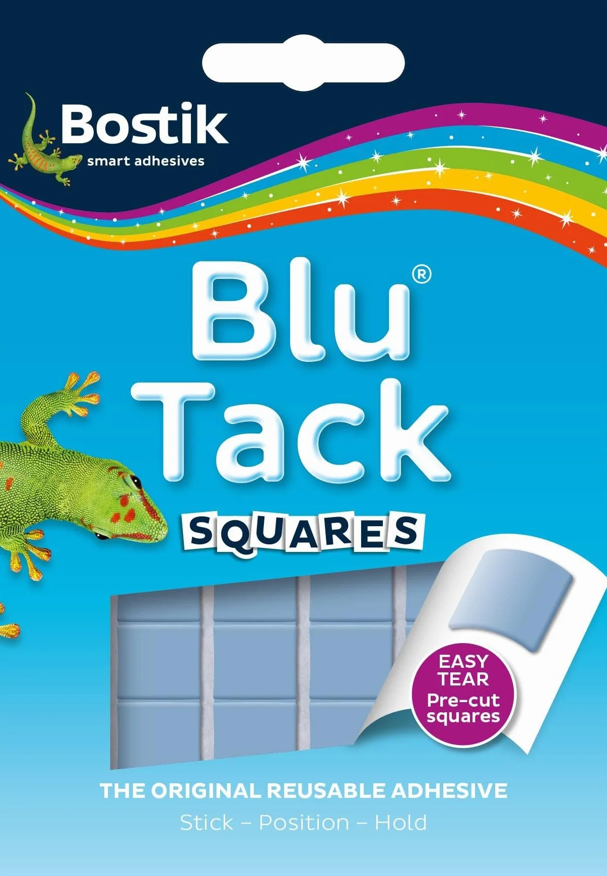 Bostik Blu-Tack Squares Klej, Niebieski, 45 g