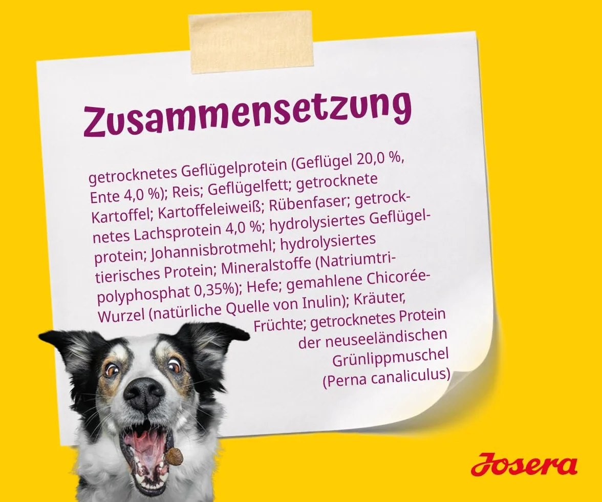 JOSERA Mini Junior kaczka i łosoś (1 x 3 kg) | sucha karma premium dla rosnących psów do 10 kg od 6. tygodnia | karma dla szczeniaków dla optymalnego rozwoju | małe krokiety | bezglutenowa | 1