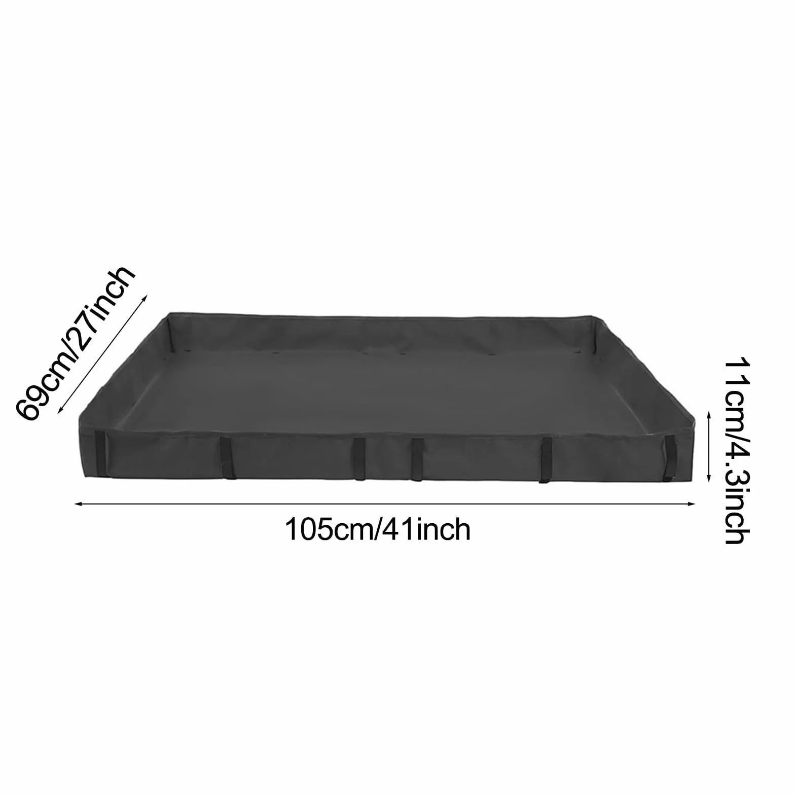 Wkładka do klatki świnki morskiej, wodoodporna, zdejmowana, nadająca się do prania, tkanina Oxford, pościel dla małych zwierząt, z podszewką z PCW, do siedliska szynszyli, 82 x 58 x 11 cm, czarna (105