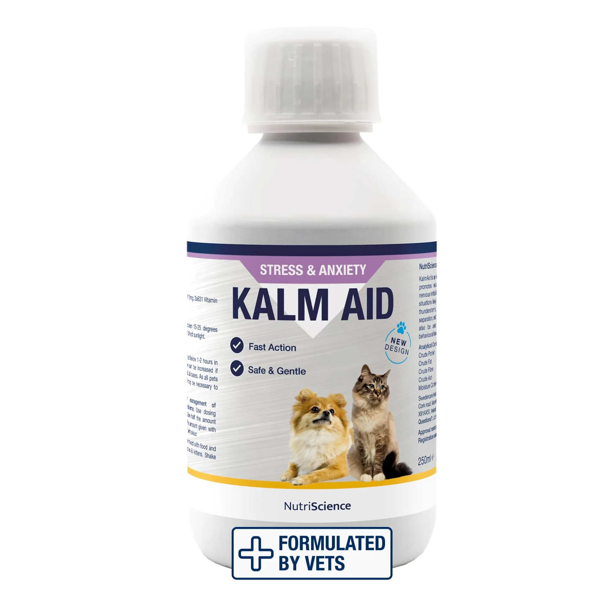 NutriScience KalmAid płynny suplement 250 ml dla psów i kotów