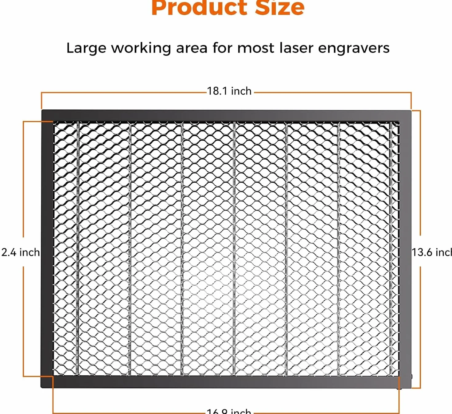 Creality Stół laserowy o strukturze plastra miodu do grawerowania laserowego Falcon A1, platforma o strukturze plastra miodu do grawerowania laserowego i maszyn do cięcia (46 x 34,6 cm)