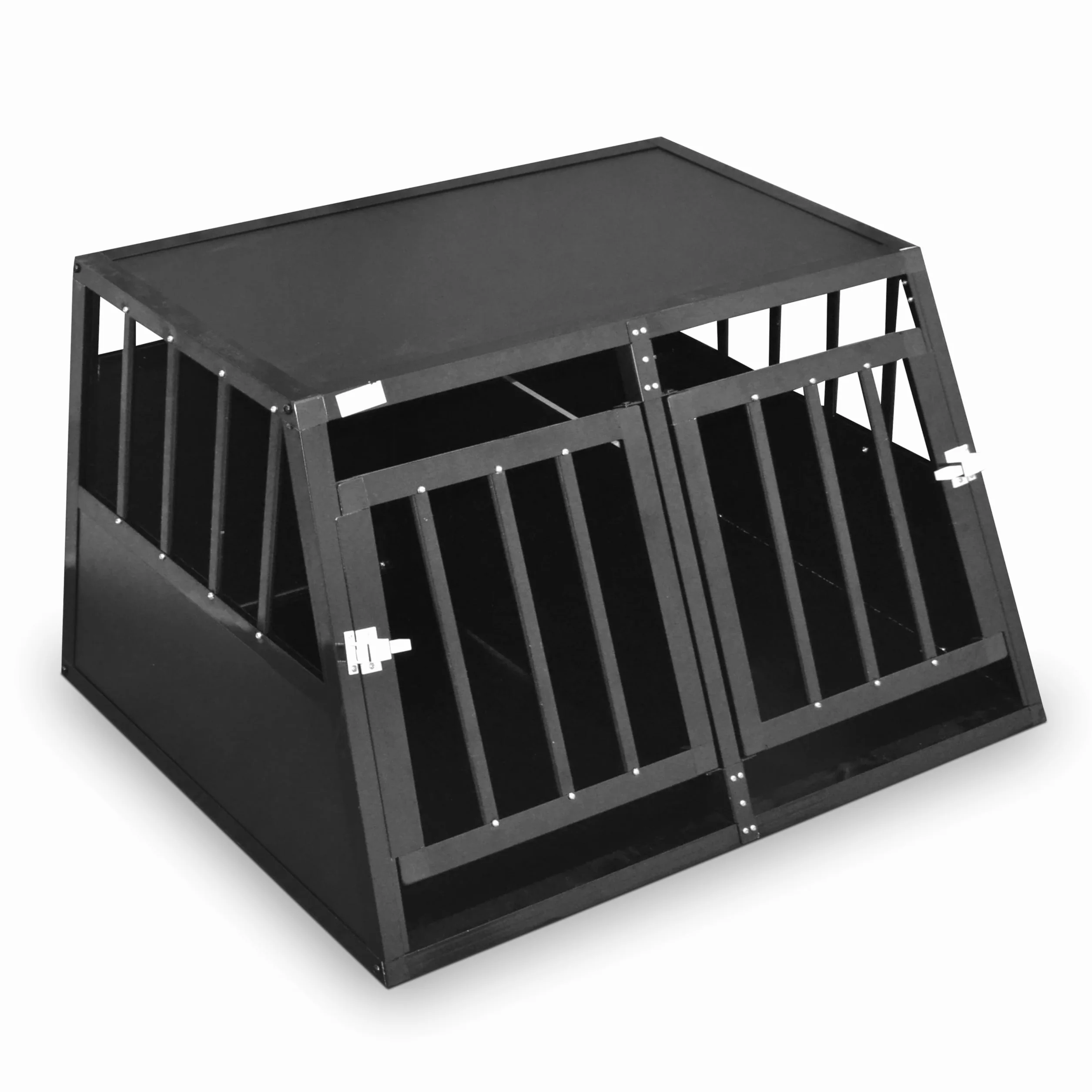 Defacto Aluminiowa skrzynka transportowa dla psów XXL 95 x 85 x 69 cm czarny