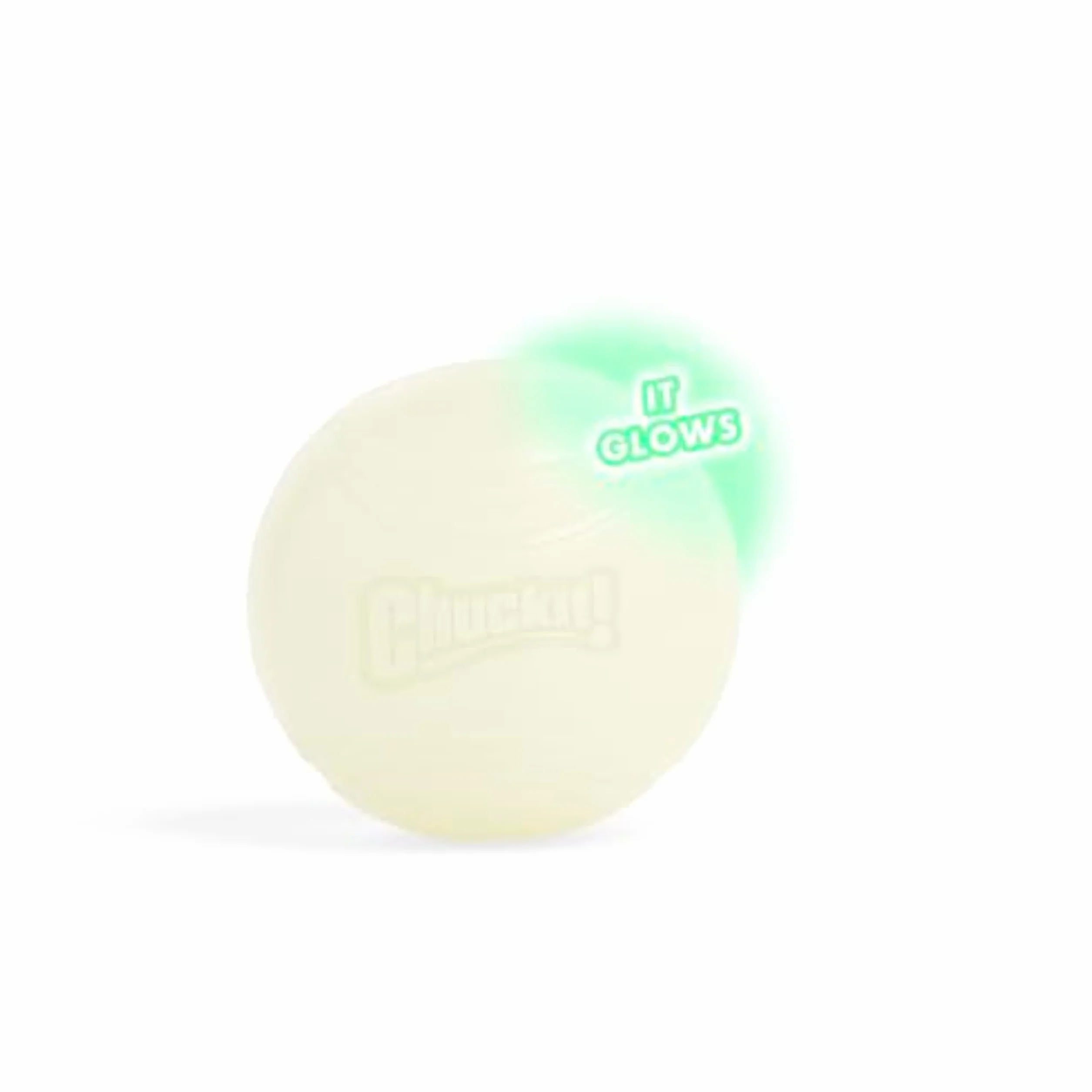 Chuckit! Max Glow piłka dla psa, świecąca w ciemności, świecąca w ciemności, zwiększona widoczność, zabawka dla psa, 1 szt., duża