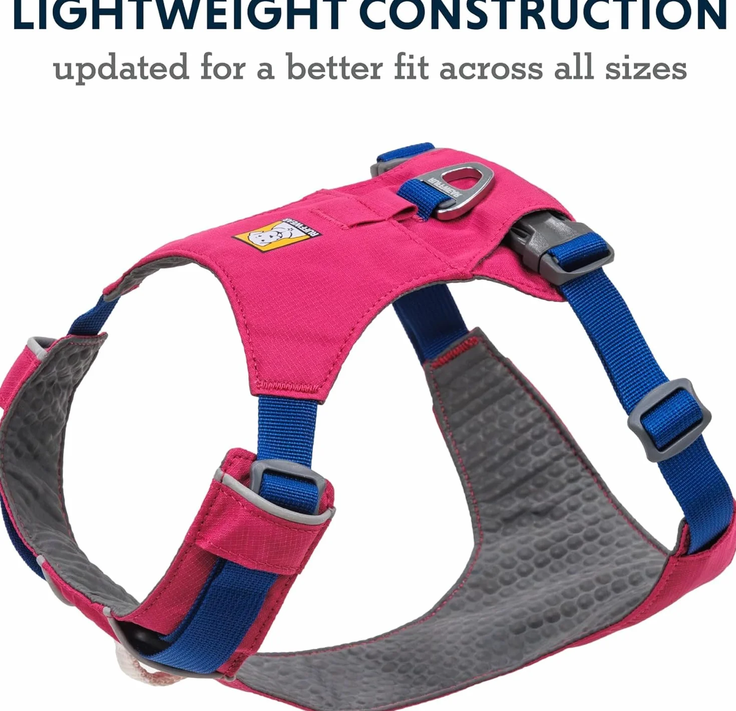 RUFFWEAR Uprząż dla psa Hi & Light, odblaskowa, regulowana, zapobiegająca ciągnięciu, rozmiar XXXS