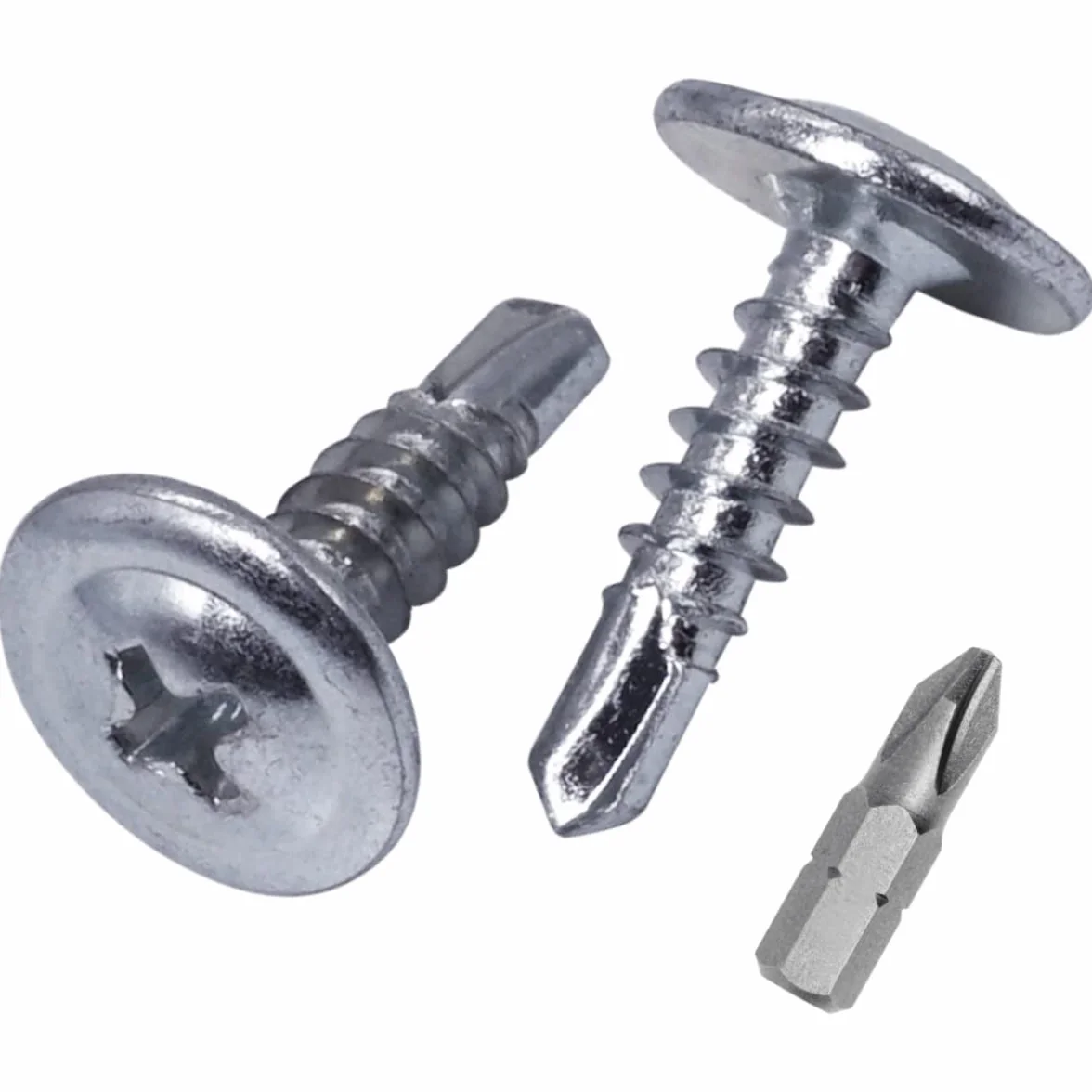 SKIR'CO (1000 szt.) ocynkowane wkręty samoniercające 4,2 x 16 mm, śruba do blachy, zmodyfikowana PH głowica kratownicy