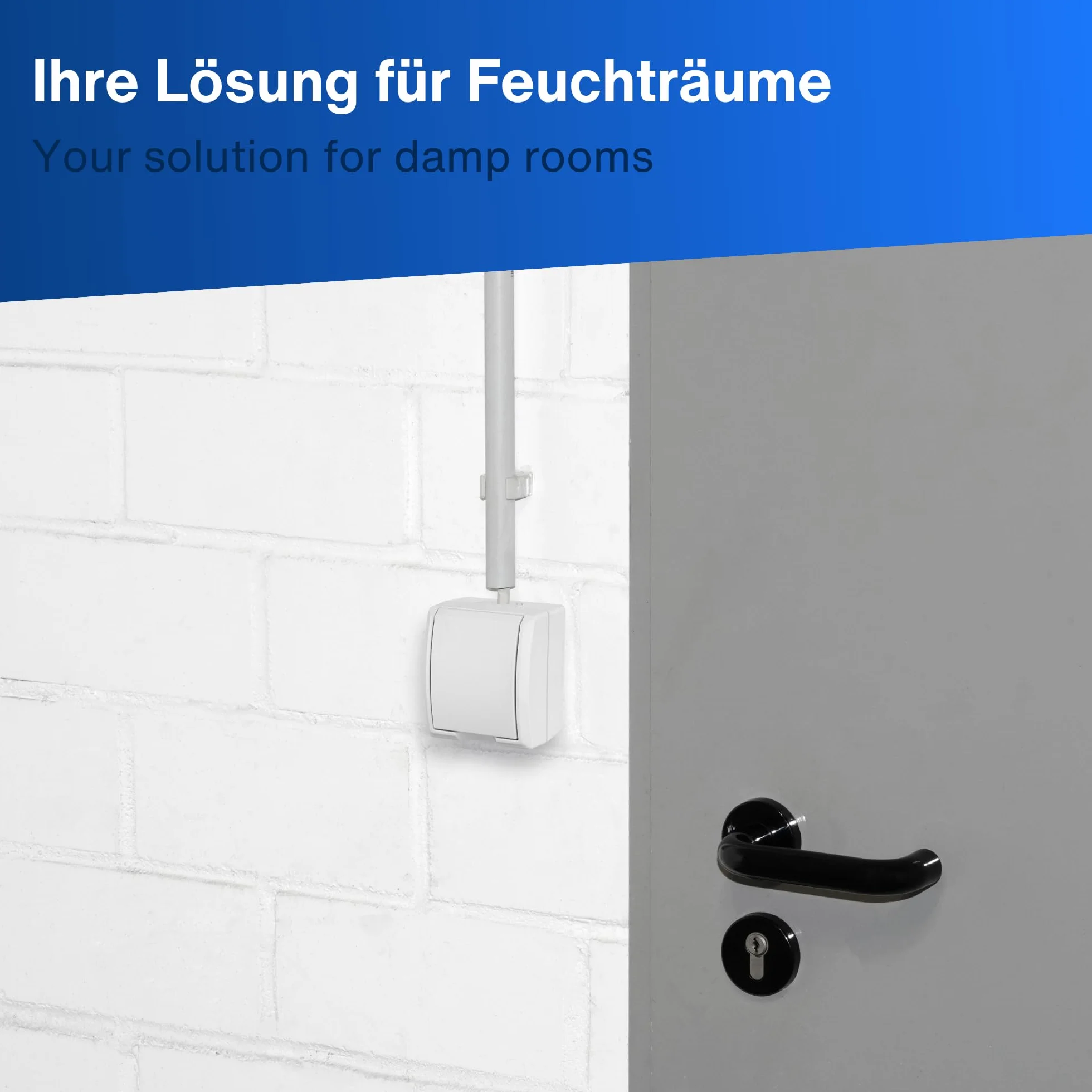 REV Ritter 0510273555 AquaForm AP przełącznik wyłączający, biały