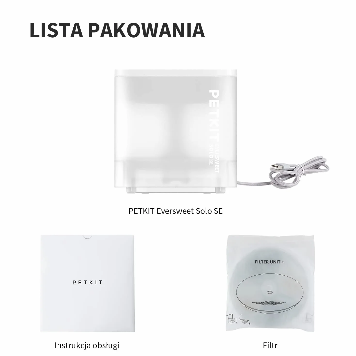 Petkit EVERSWEET Fontanna dla Kota i Psa, Bezprzewodowa Pompa Wodna, 1,85L, Inteligentne Światło LED, 25db Niezwykle Cichy