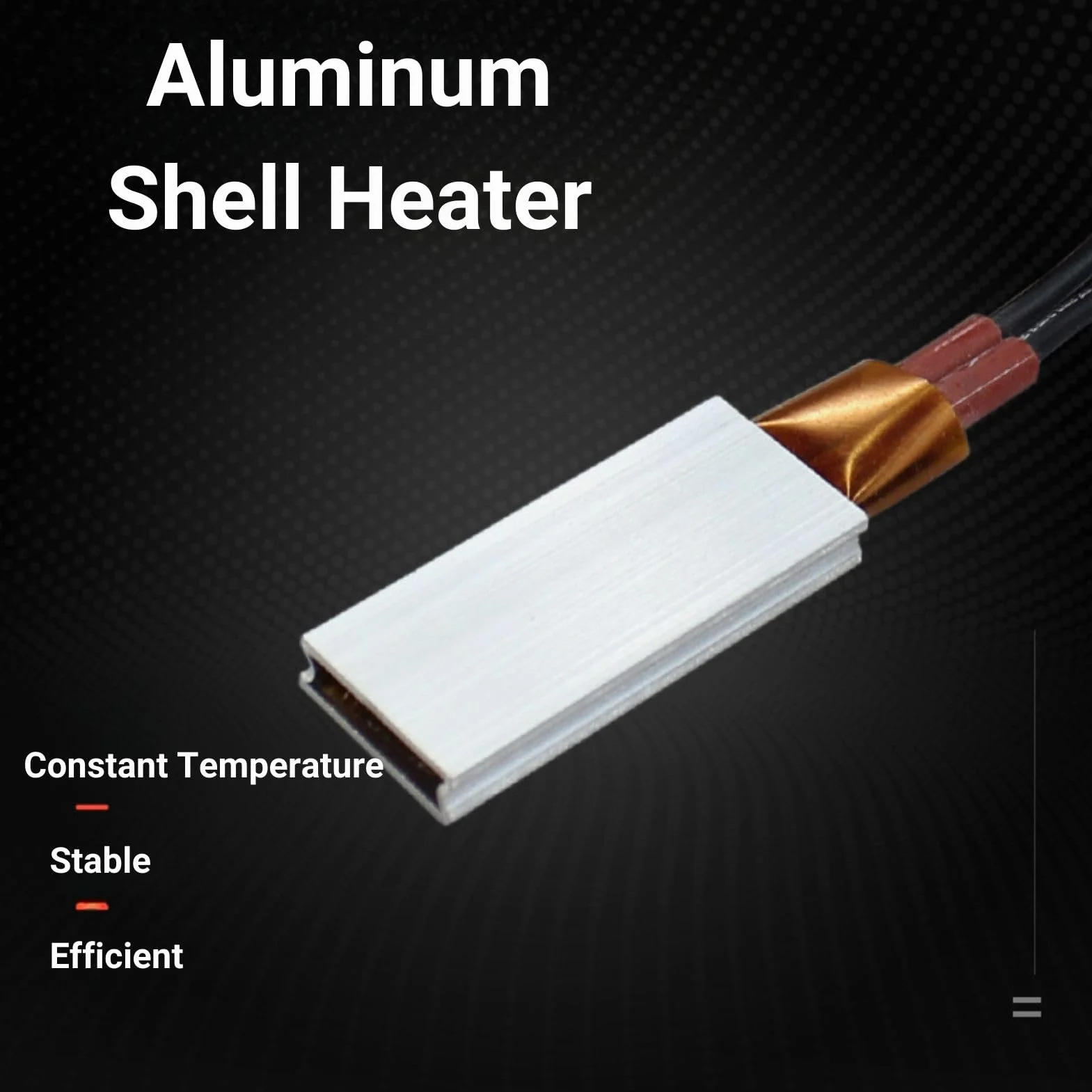 Płyta grzewcza termostatu PTC, Jadeshay PTC element grzewczy AC/DC 12 V termostatyczna aluminiowa powłoka ceramiczna płyta grzewcza, 3 W-10 W, 110 ℃, płyta grzejnika o stałej temperaturze