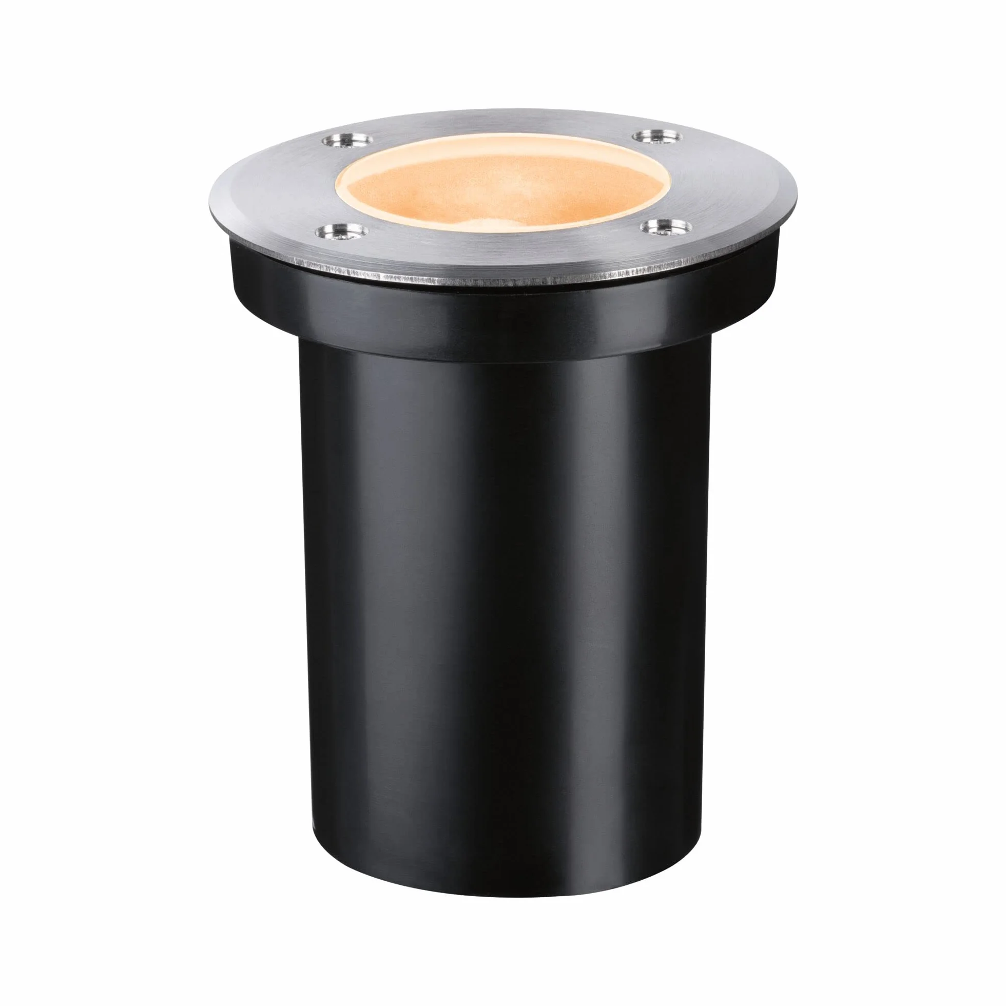 Paulmann 94732 oprawa zewnętrzna LED oprawa dogruntowa złote światło przyjazne owadom IP65 okr. 110mm 2200K 4,3W 320lm 230V stal szlach. tw. szt. GU10
