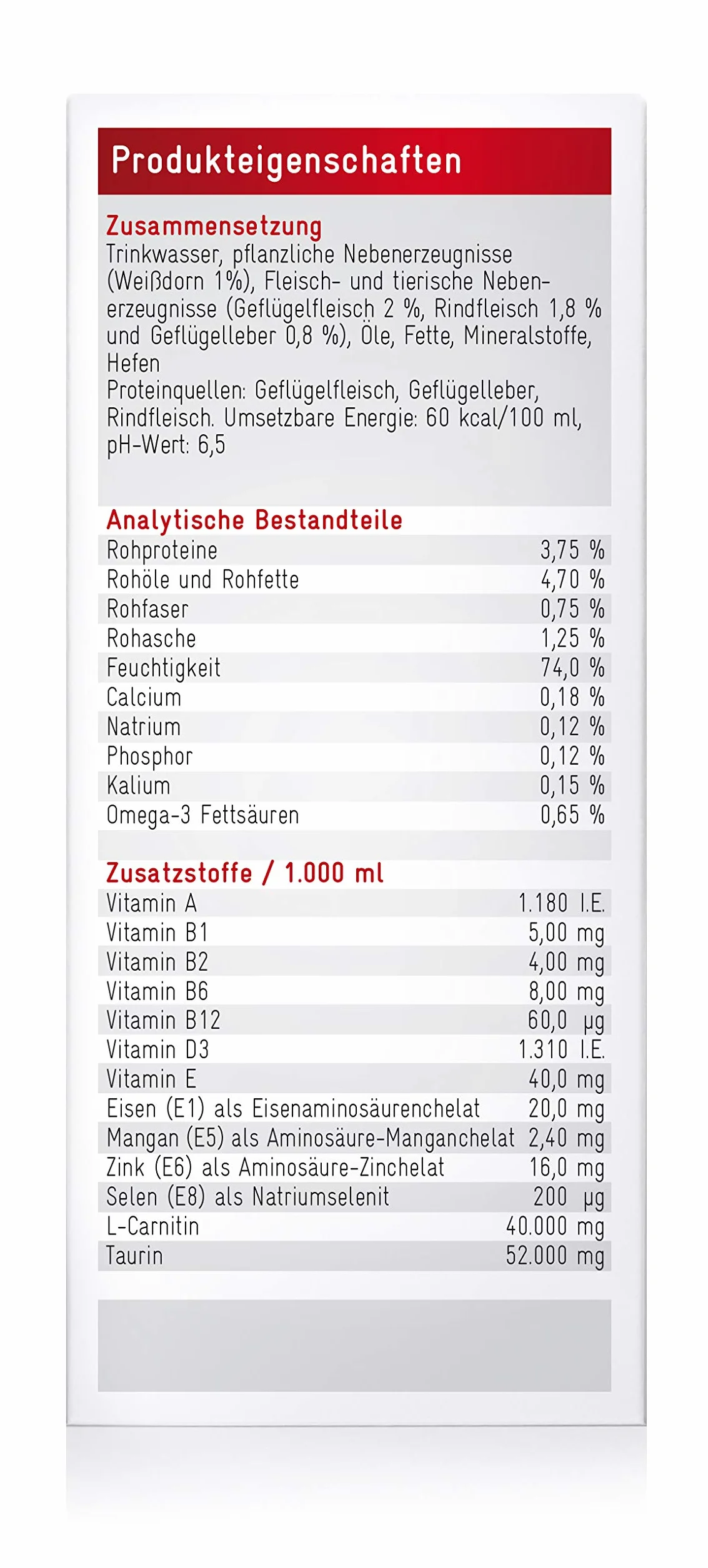 RECOACTIV Tonicum sercowe dla kotów 3 x 90 ml suplement diety z tauryną L-karnityną Omega-3