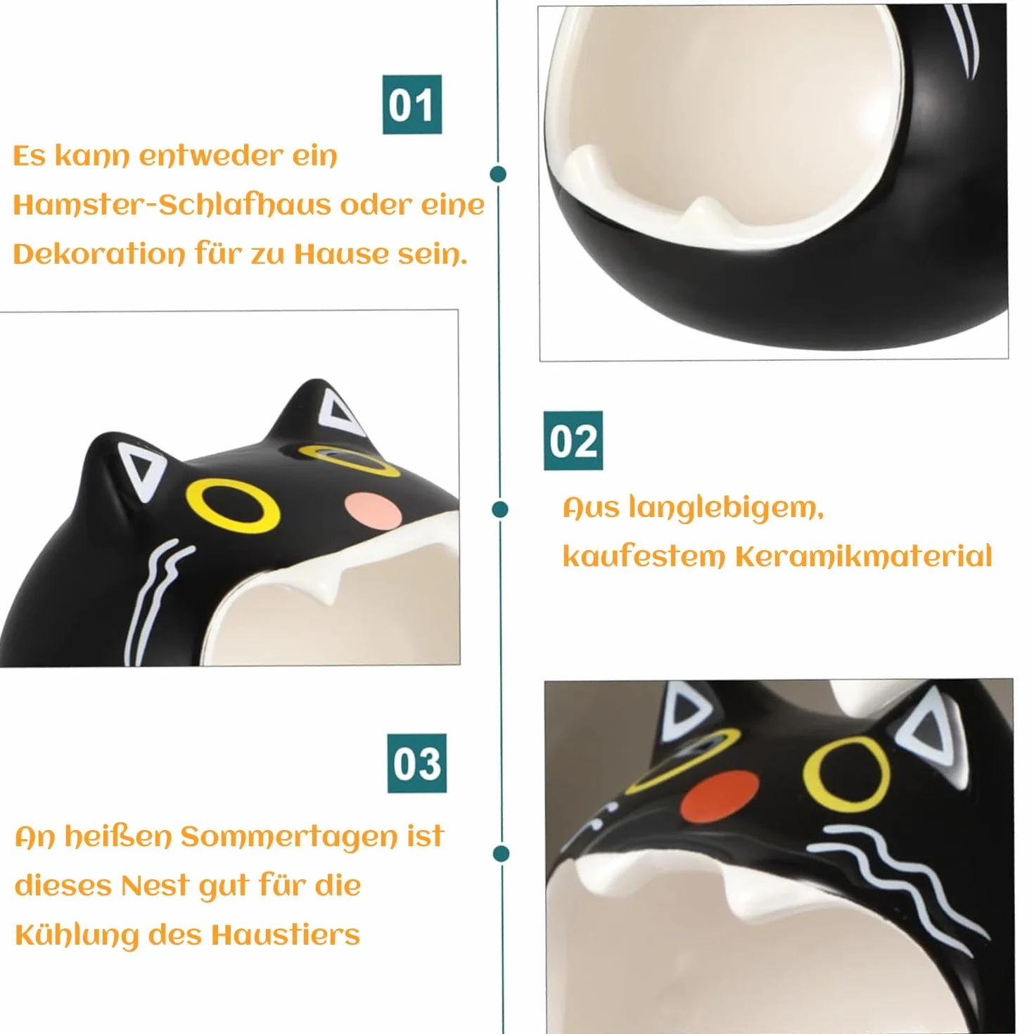 Ceramiczne gniazdo dla zwierząt domowych domek dla młodych ptaków myszy szynszyli małe