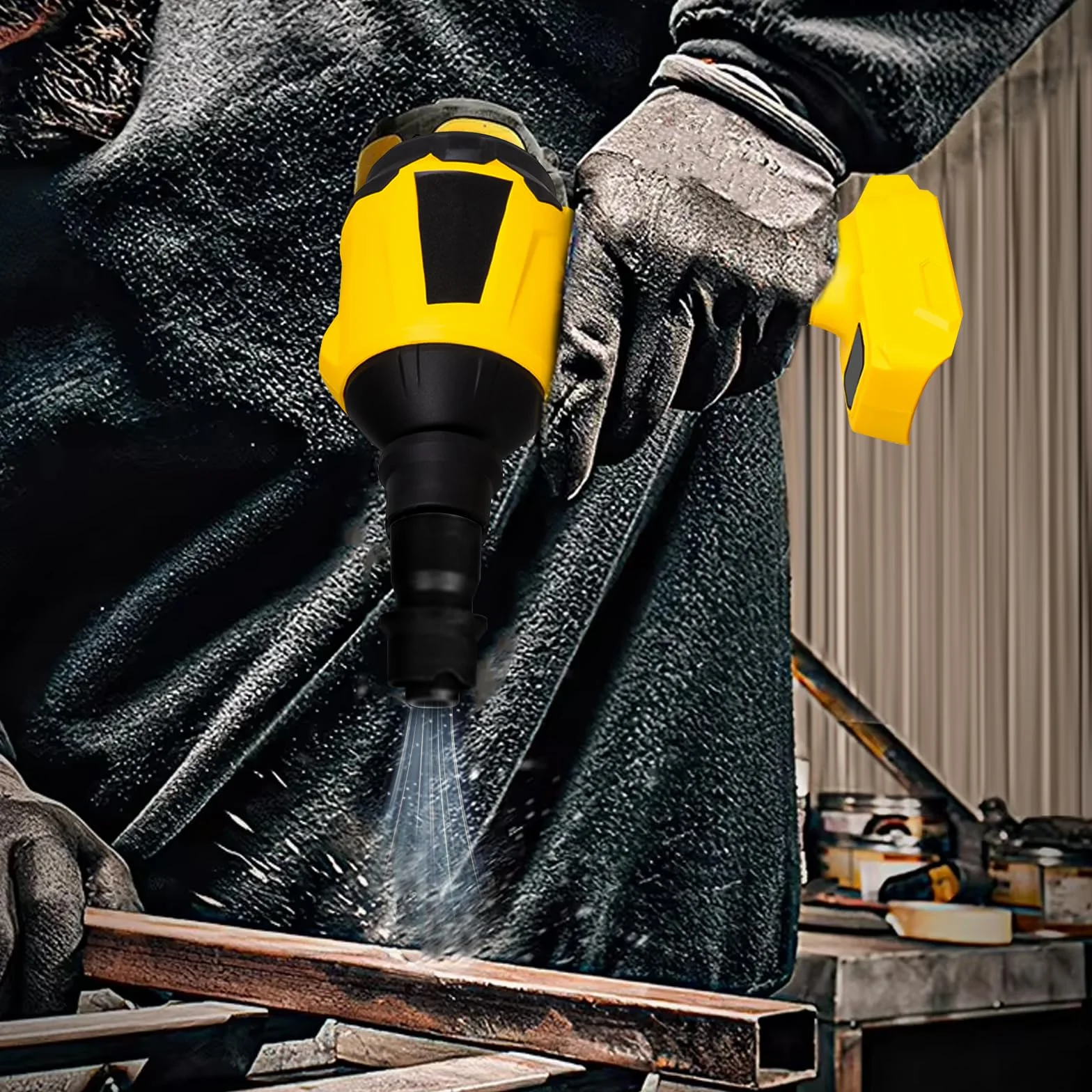 Dewalt bezprzewodowa dmuchawa 20V 1000W 40000 obr/min LED 8 dysz