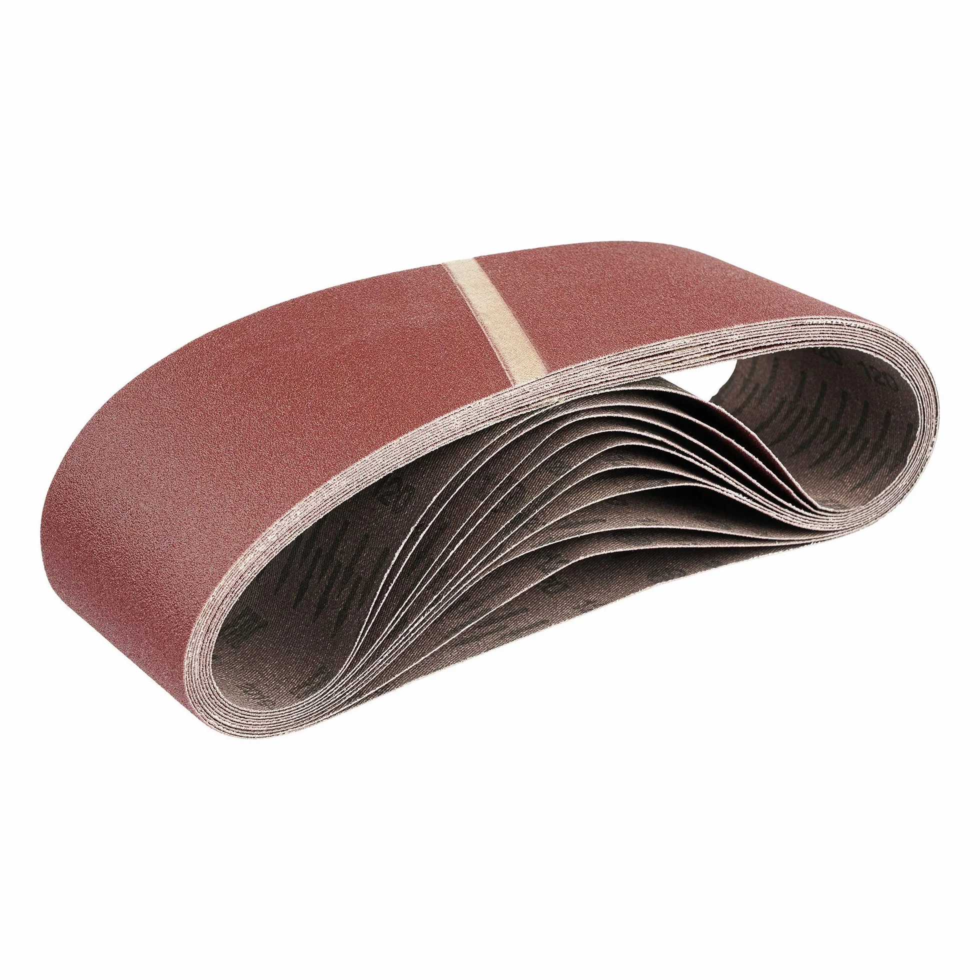 30 sztuk/taśmy ścierne do tkanin / 75 x 533 mm/po 6 x ziarno 40-60 - 80-120 - 180 / do szlifierek taśmowych/papieru ściernego/zestawu taśm ściernych
