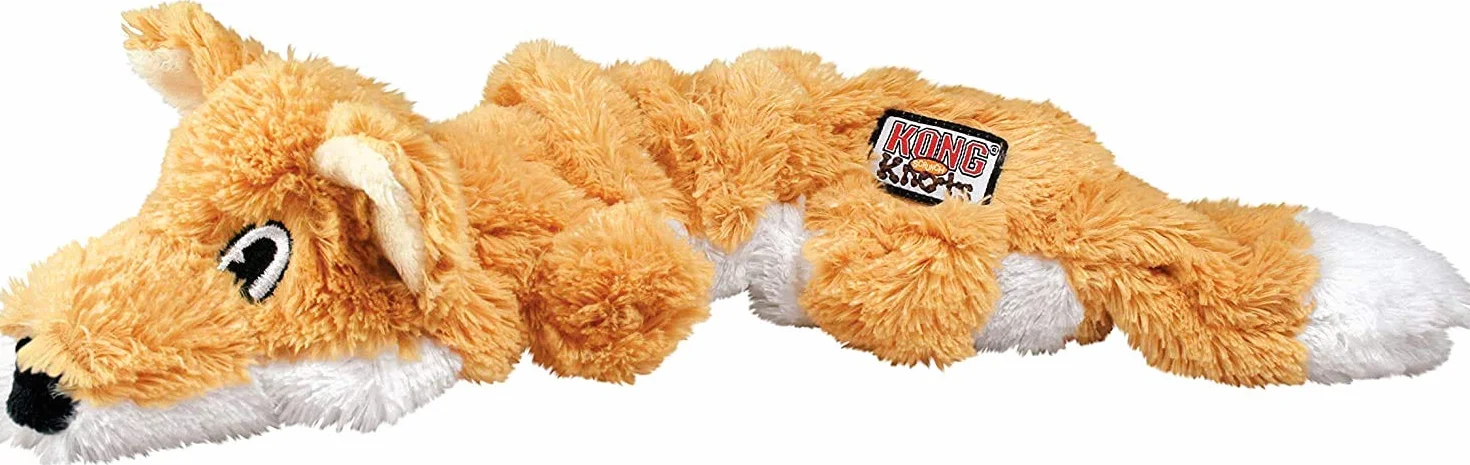 KONG – Scrunch Knots Fox – wewnętrzna część i minimalna długość dla weniger unordnung – dla małych i średnich psów