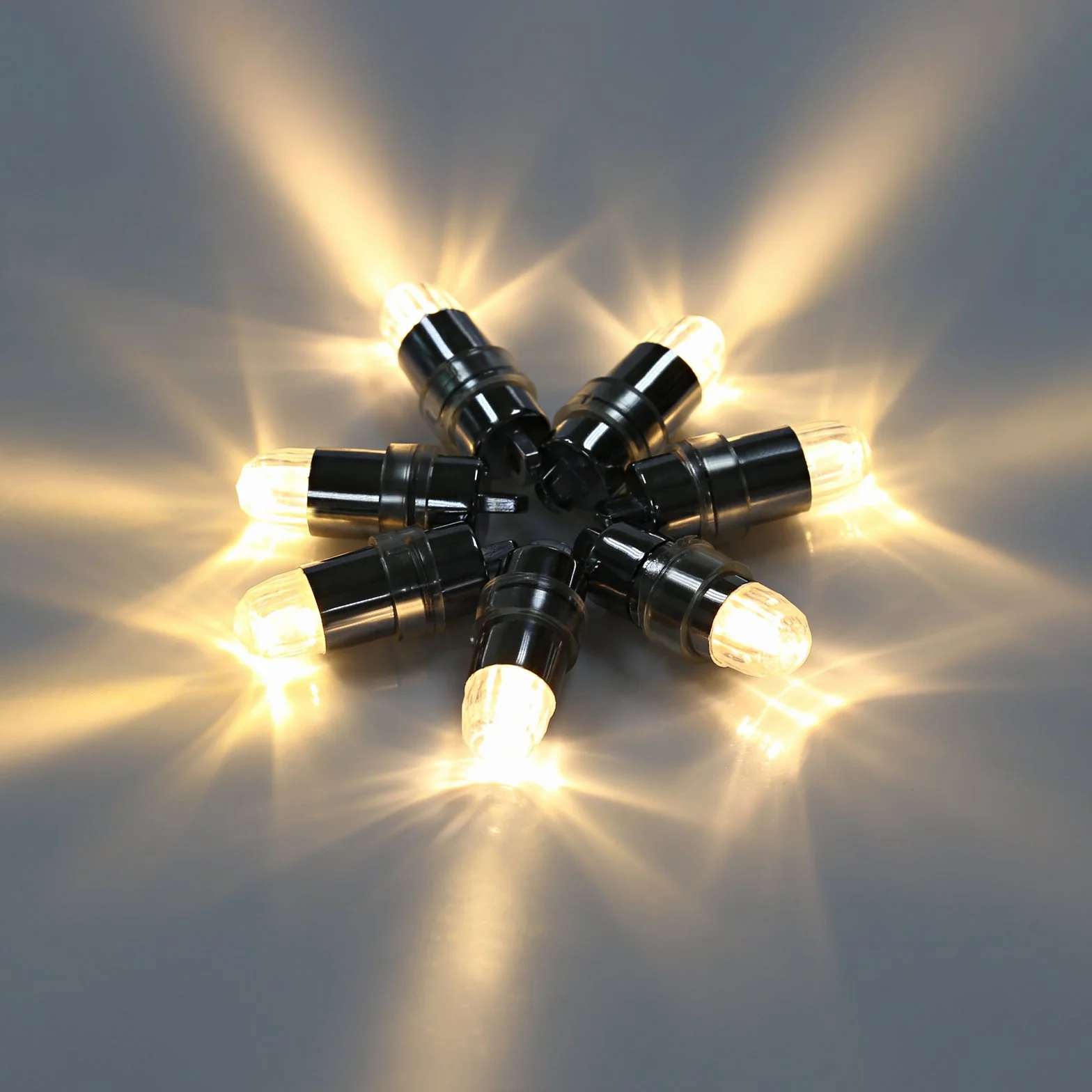 Lihao Mini diody LED do balonów, papierowych latarni, lampionów, wodoszczelne oświetlenie LED, ciepła biel, na wesele, imprezę, 30 sztuk