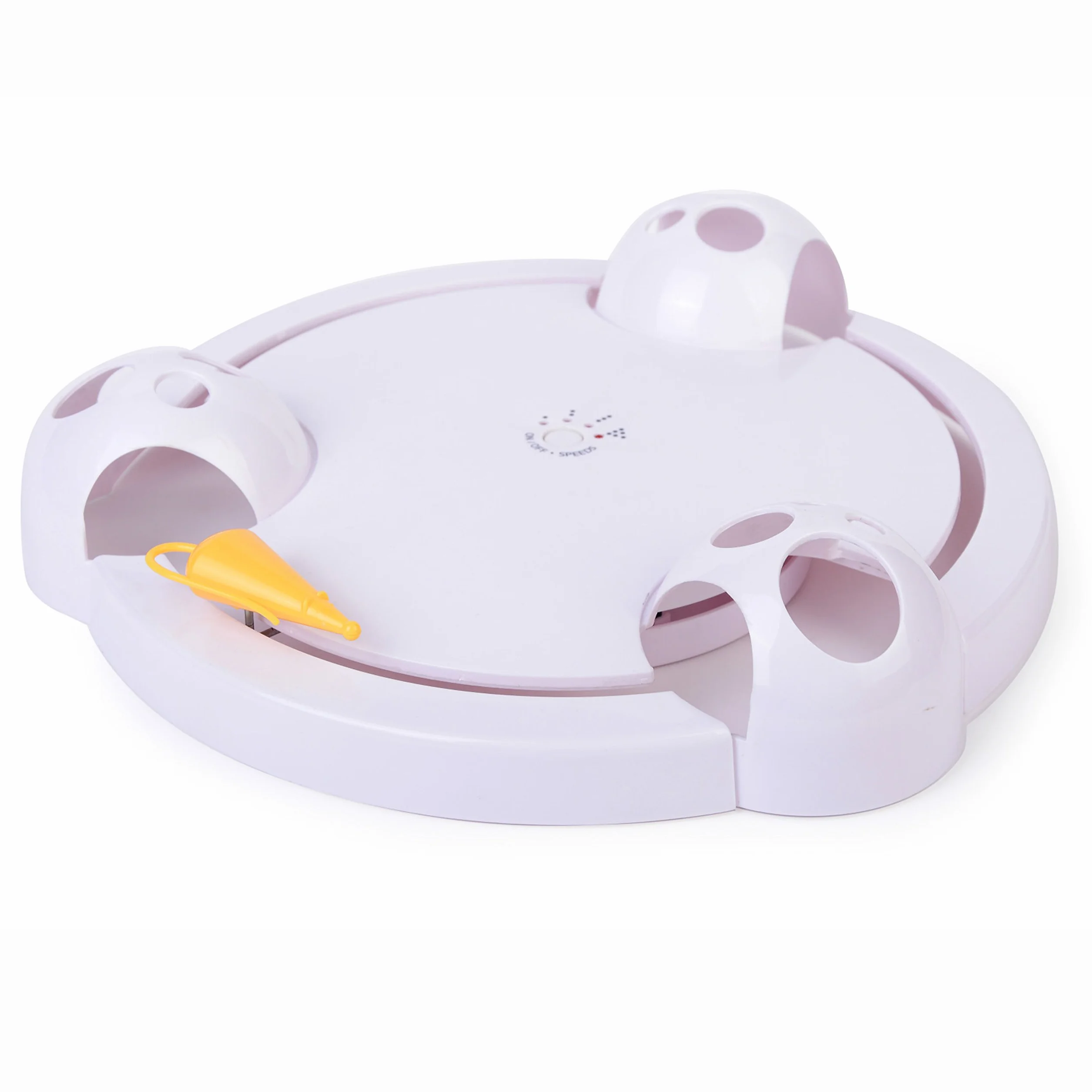 BUYTER Interaktywny gramofon dla kota Obrotowa zabawka Puzzle elektryczne Catch Mouse Play Plate