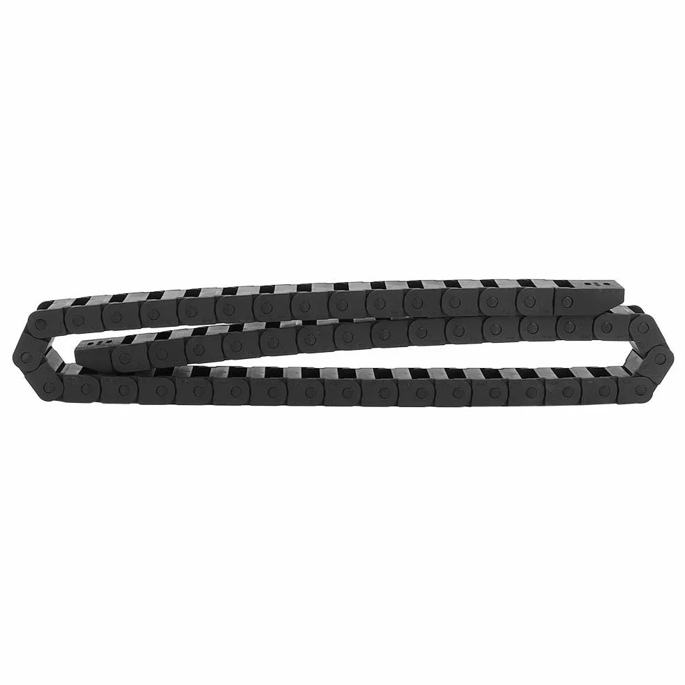 1m R18 Kabelschleppkette Schwarz Nylon Drahtträger CNC Werkzeugmaschine 10x20mm