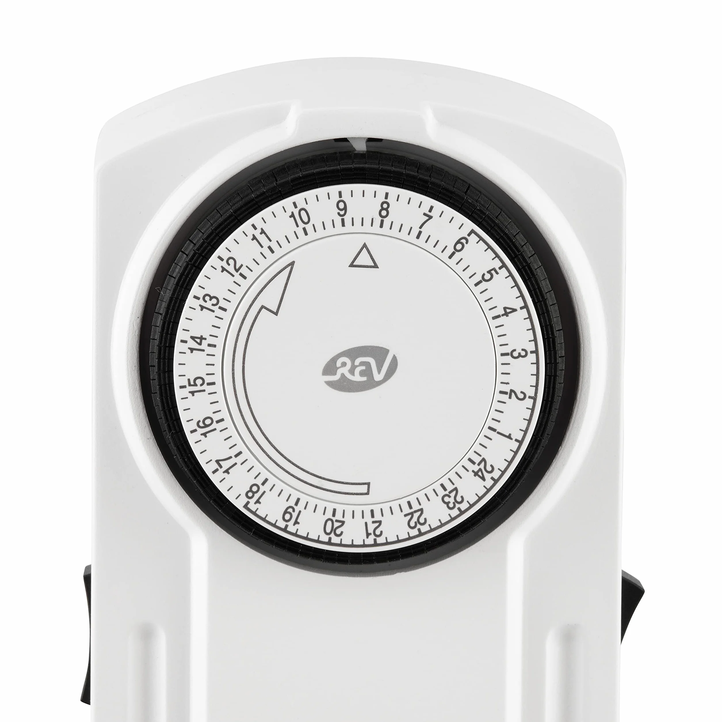 REV Programator czasowy Twintime – mechaniczny zegar sterujący do gniazdka, 96 razy/dzień, 1800 W, biały