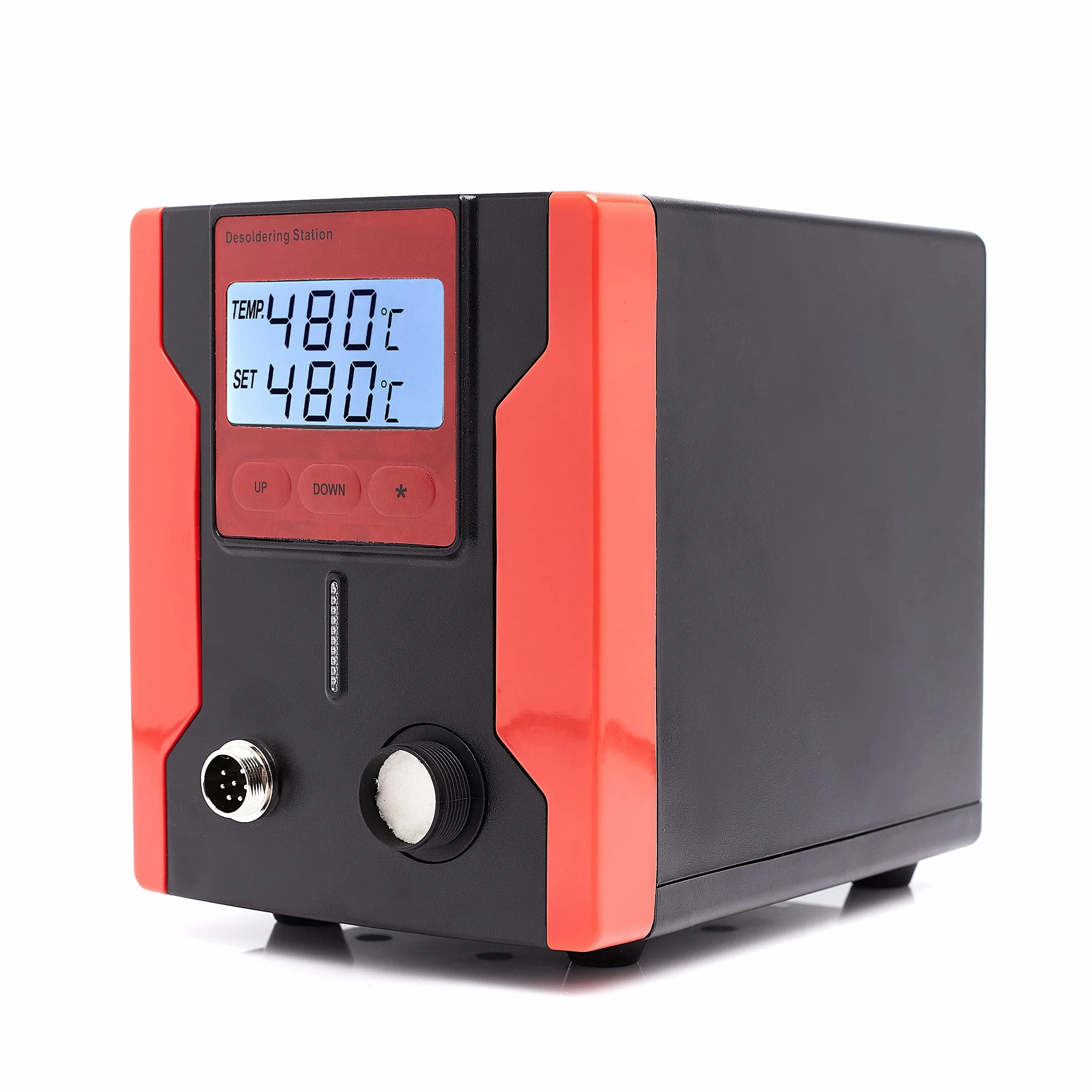 Stacja rozlutownicza ZD-8915 Czerwona Funkcją sleep 90W Odsysacz Cyny Regulacja temperatury 160-480C Wyświetlacz LCD