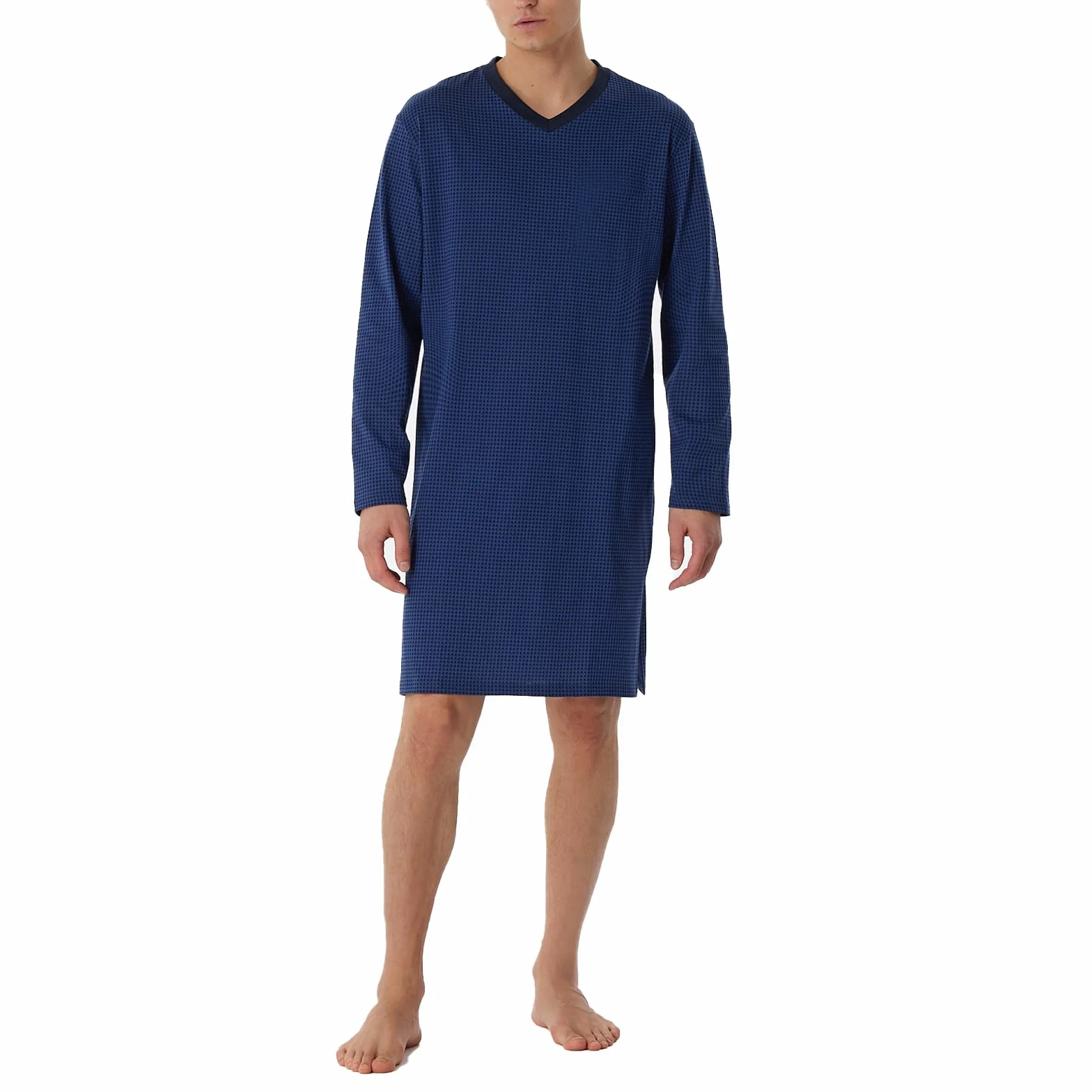 Schiesser Koszula nocna Mężczyźni Koszula nocna z długim rękawem - Nightwear
