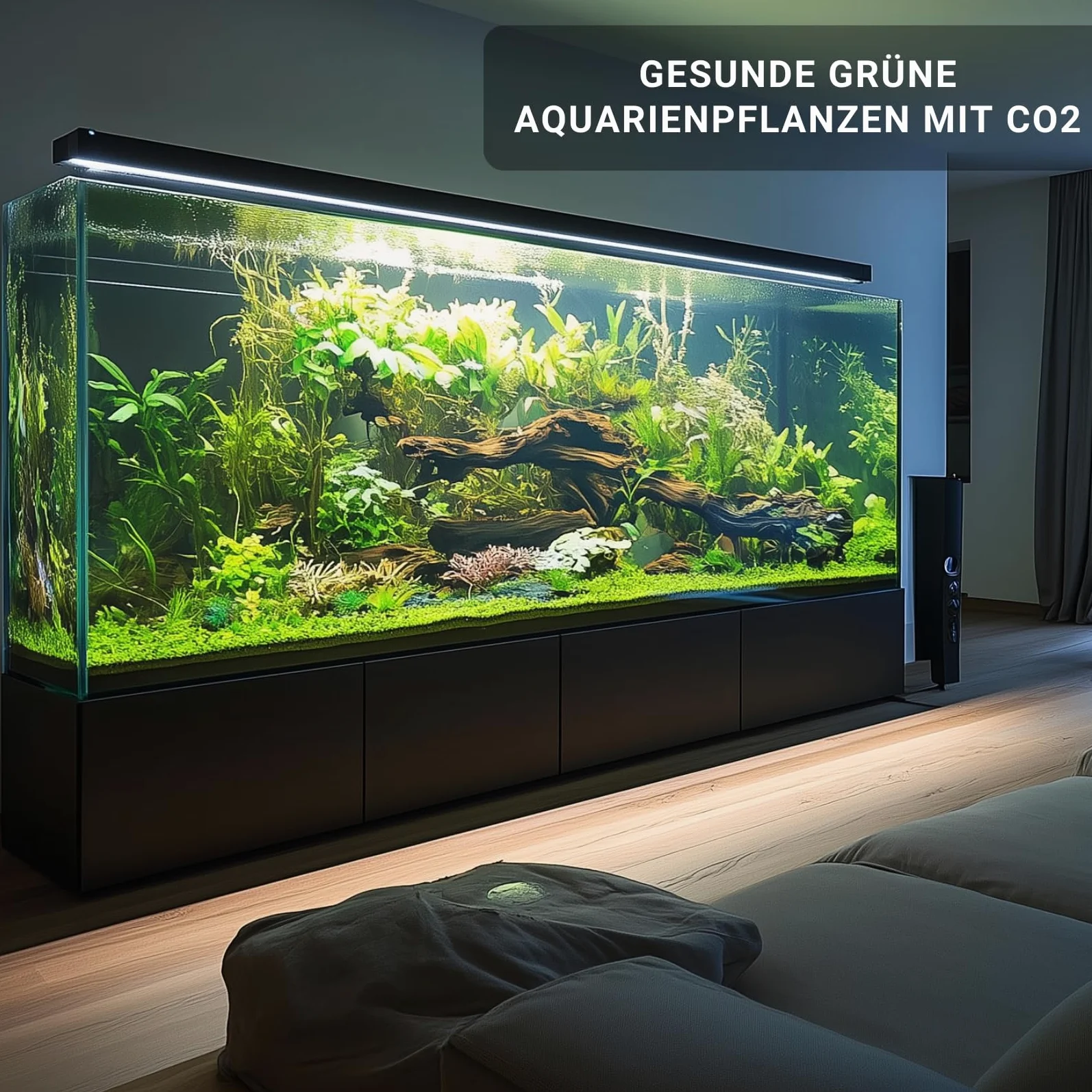 Q-Grow CO2 System Aquarium kompletny zestaw dyfuzor stali nierdzewnej regulator ciśnienia butelka CO2 425 g do 500 l