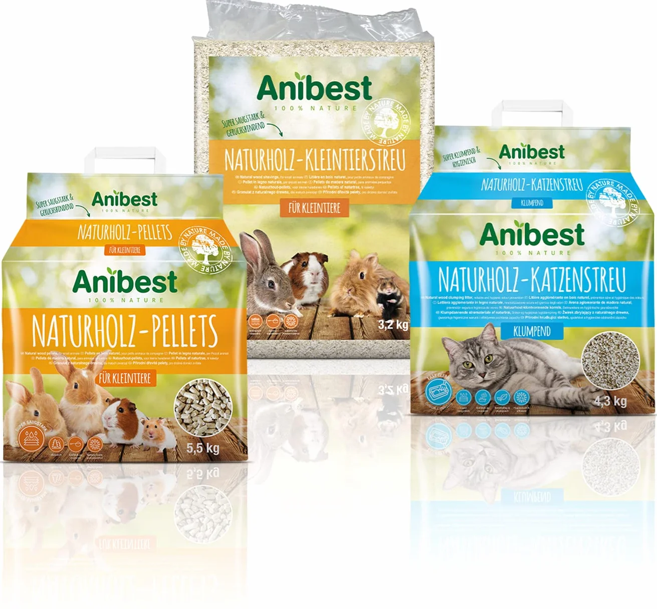 Anibest Pellet dla Małych Zwierząt, 10 L